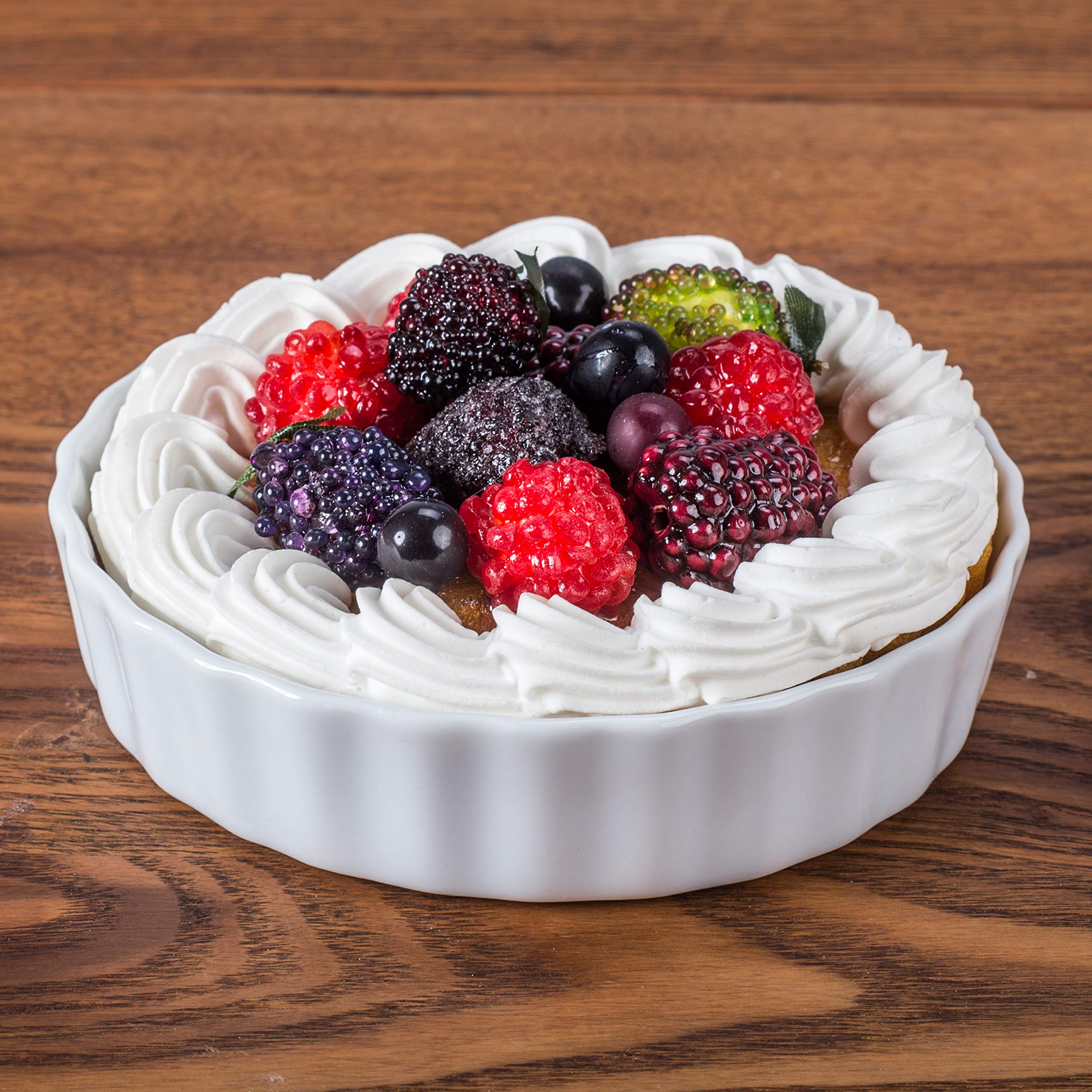 Bia Cordon Bleu 5-Inch Round Quiche/Brulee Baking Dish, Set Of 4, White