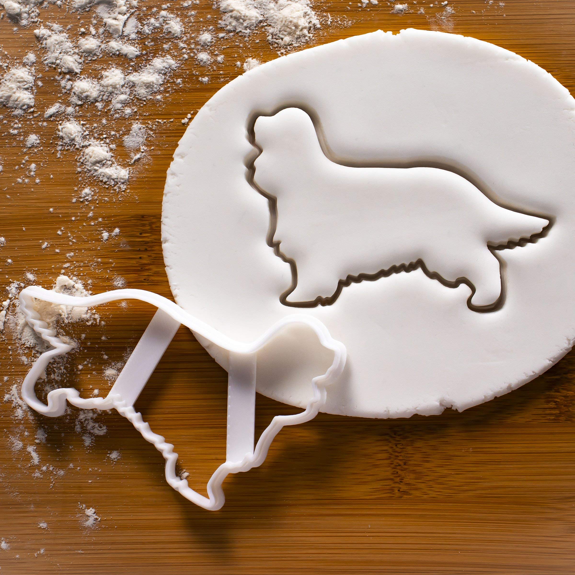 Set Of 2 King Charles Spaniel Cookie Cutters (Designs: Silhouette And Face), 2 Pieces - Bakerlogy