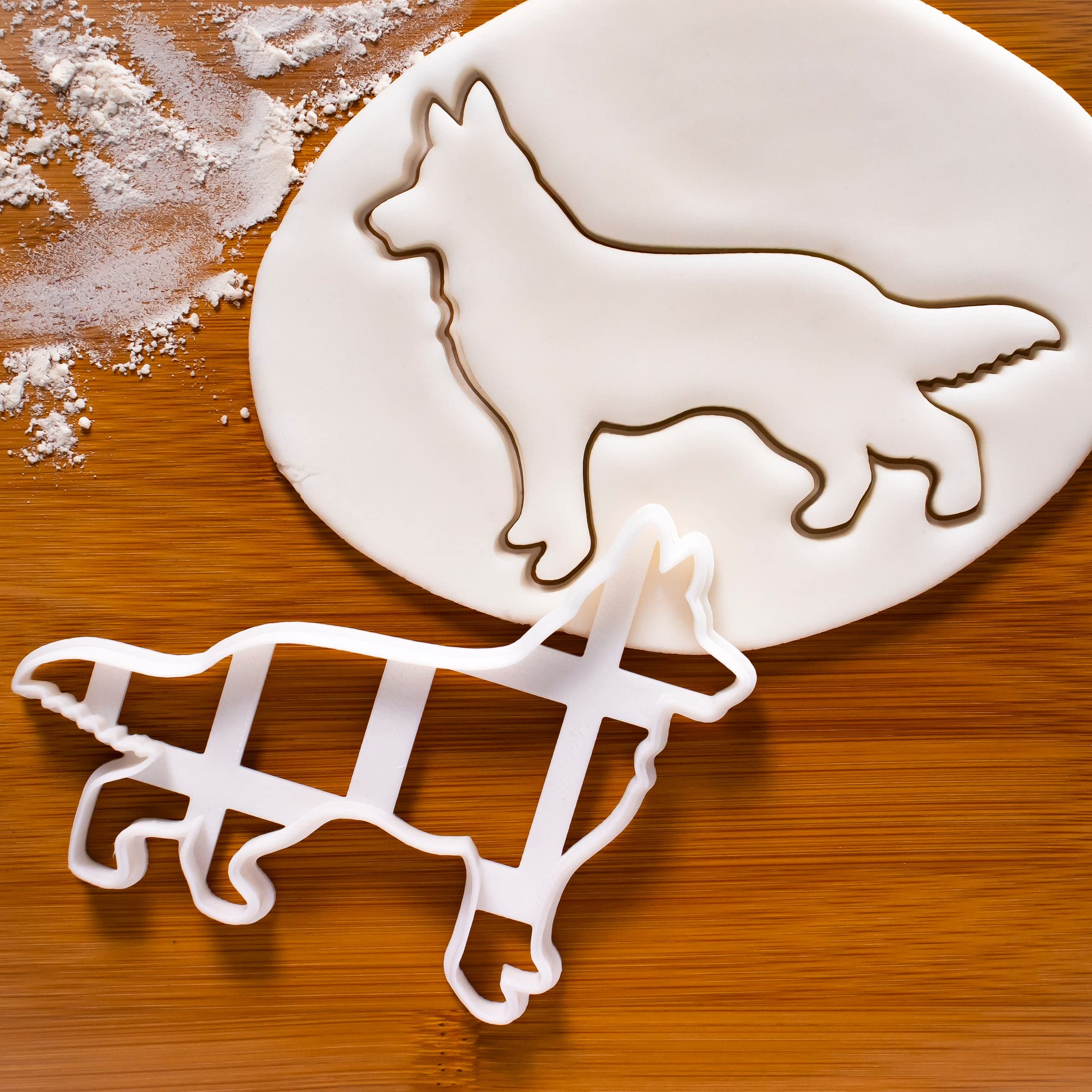 Set Of 2 German Shepherd Cookie Cutters (Designs: Face & Body), 2 Pieces - Bakerlogy