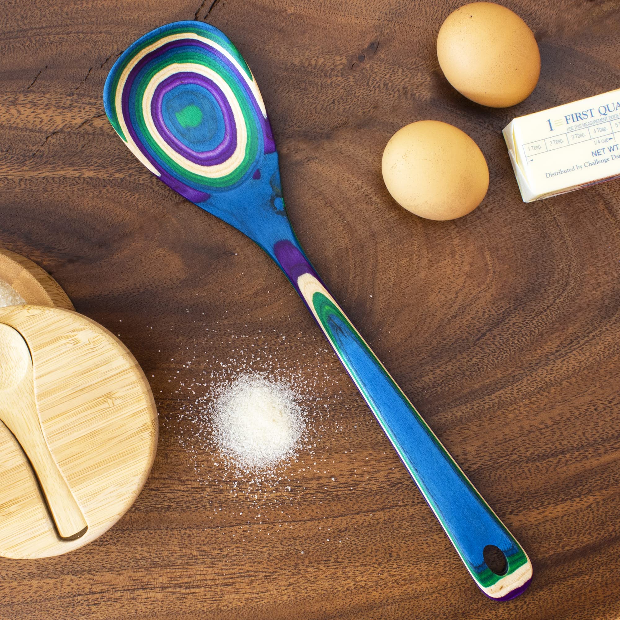 Baltique Mumbai Collection 12-12 Wooden Cooking Spoon, Safe For Nonstick