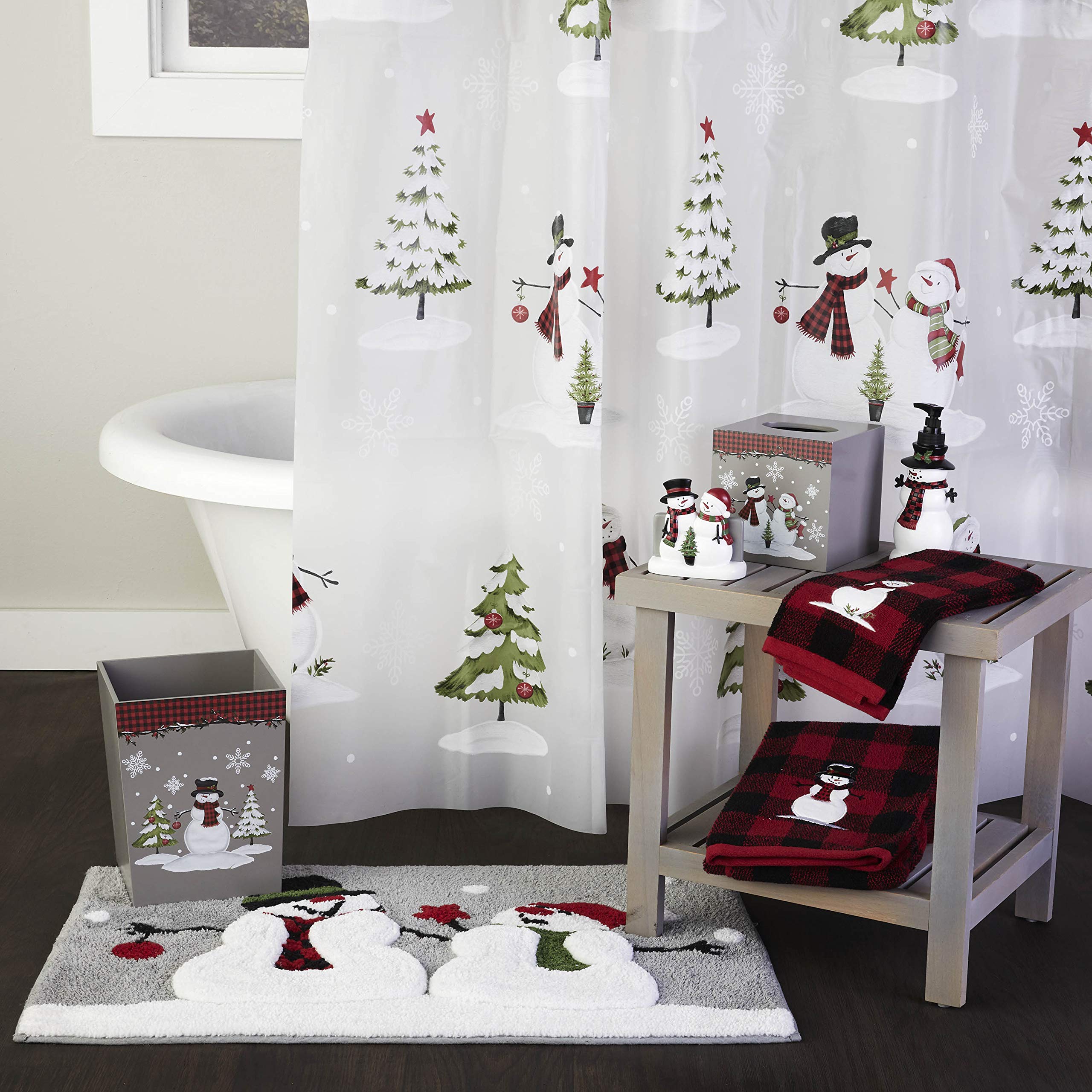 SKL Home Woodland Winter  Toothbrush Holder  Red