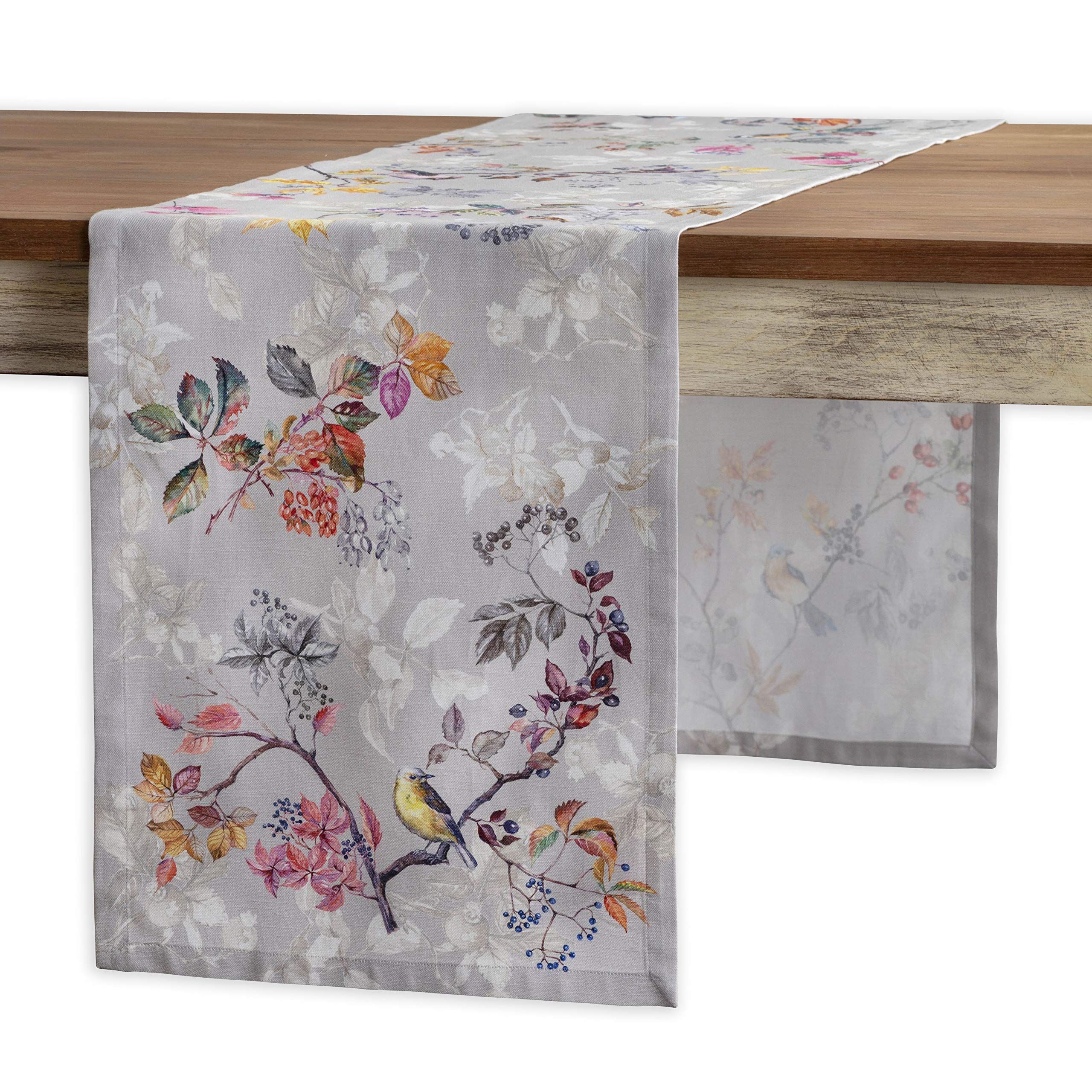 Maison D' Hermine Table Runner 100% Cotton 14.50Inch X 60Inch Decorative Table Runners, Dining, Kitchen, Parties & Camping, Equi