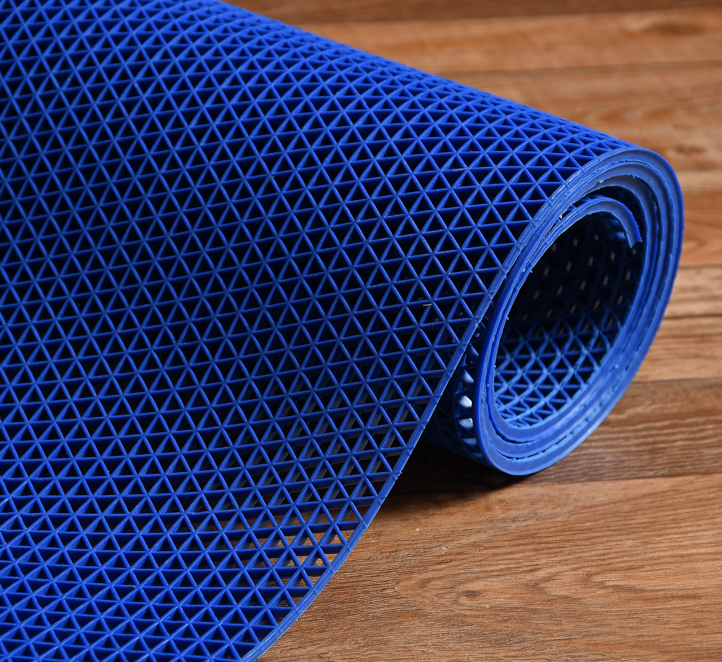 Kaifei Anti Skid & Multipurpose Rubber Mat/Bathroom Mat/Shower Mat/Carpet/Rugs/Rainmat/Swimming Pool Mat Colour Blue|(4X20 Feet)