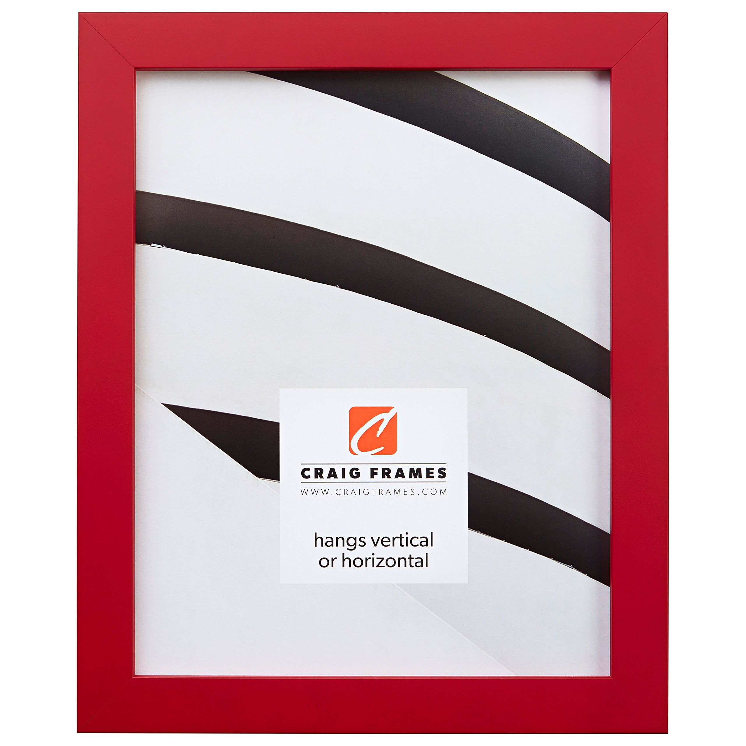 Craig Frames Confetti, Modern Red Picture Frame, 12 x 18 Inch