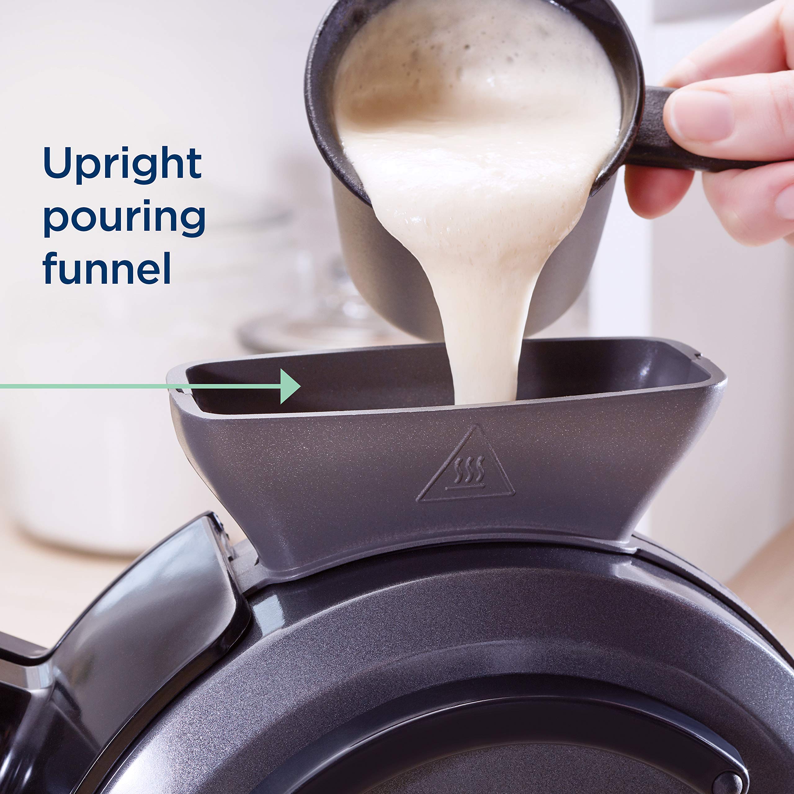 Oster 2110002 Diamondforce Vertical Waffle Maker, One Size, Dark Metallic