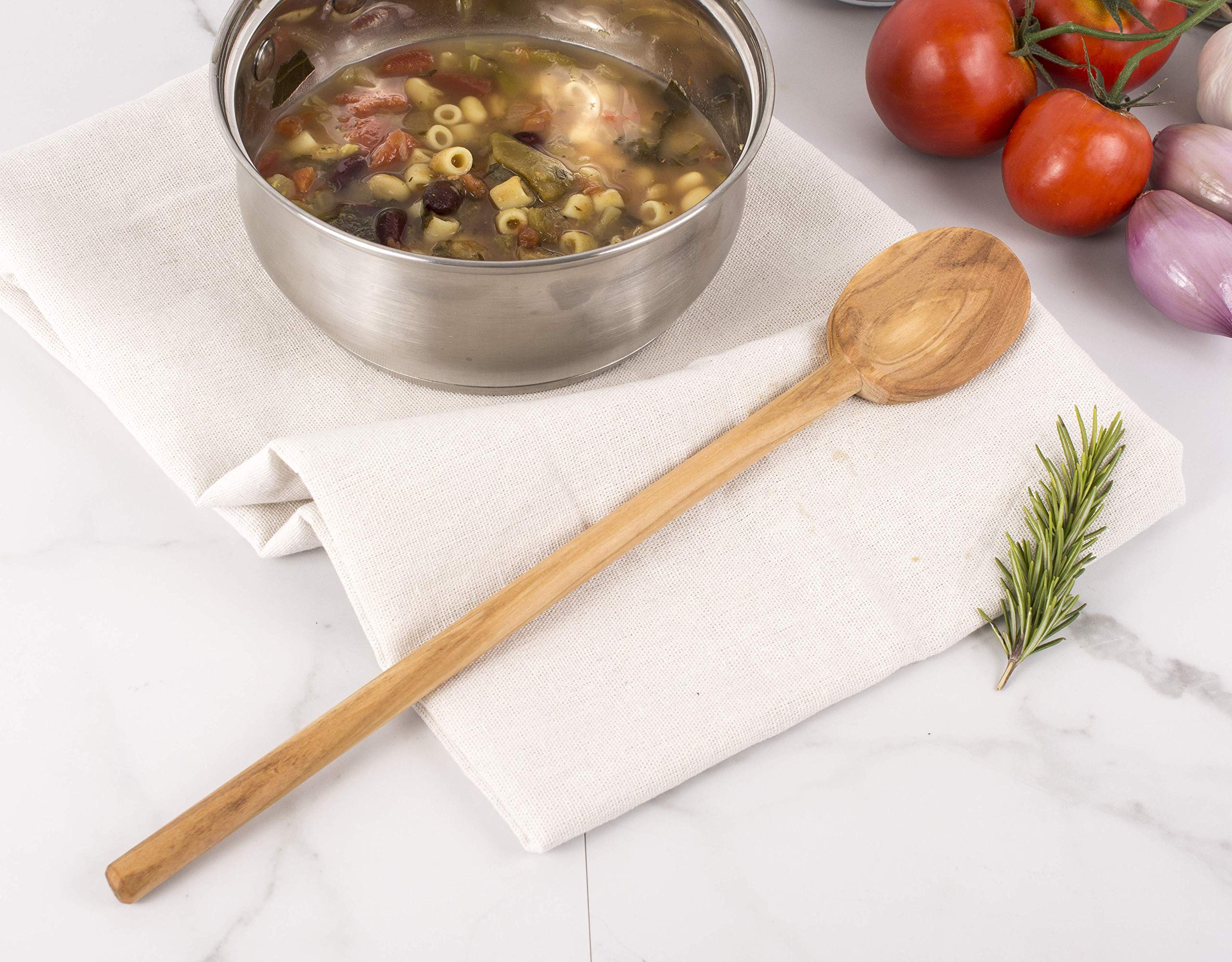 Eddingtons Spoon Cooking Utensil Sets, 13.75-Inch, Olive Wood