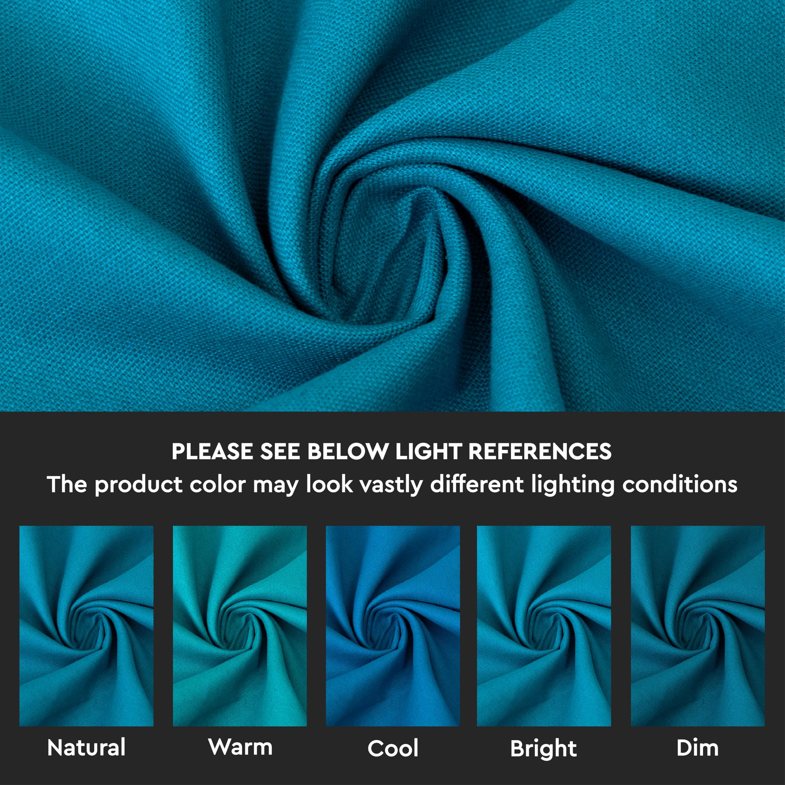 Encasa Homes Table Runner for 6 Seater Dining - Azul Blue - Large 13''x72''  100% Cotton Plain Dyed Solid Colours Decorative Cloth for Party  Banquet  Restaurant & Outdoors - Machine Washable