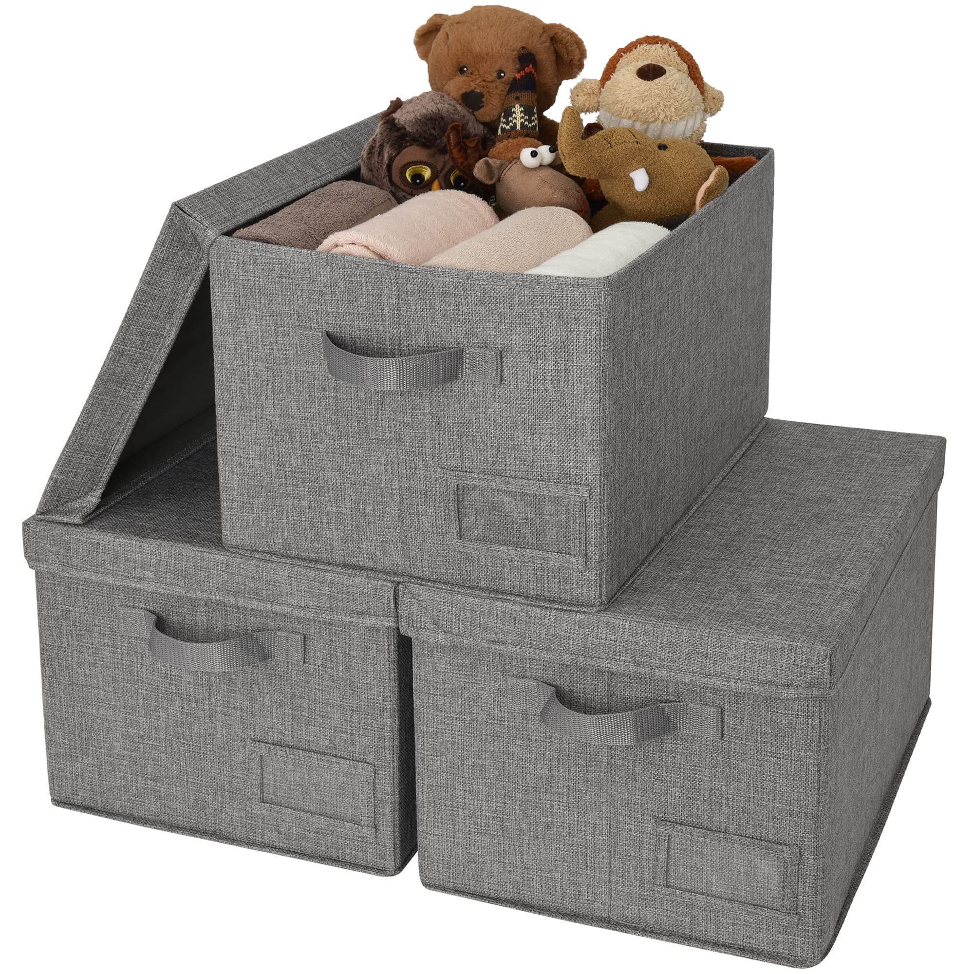 Granny Says Storage Bins With Lids, Linen Closet Organizers And Storage Baskets For Shelves, Storage Containers For Closet Organ