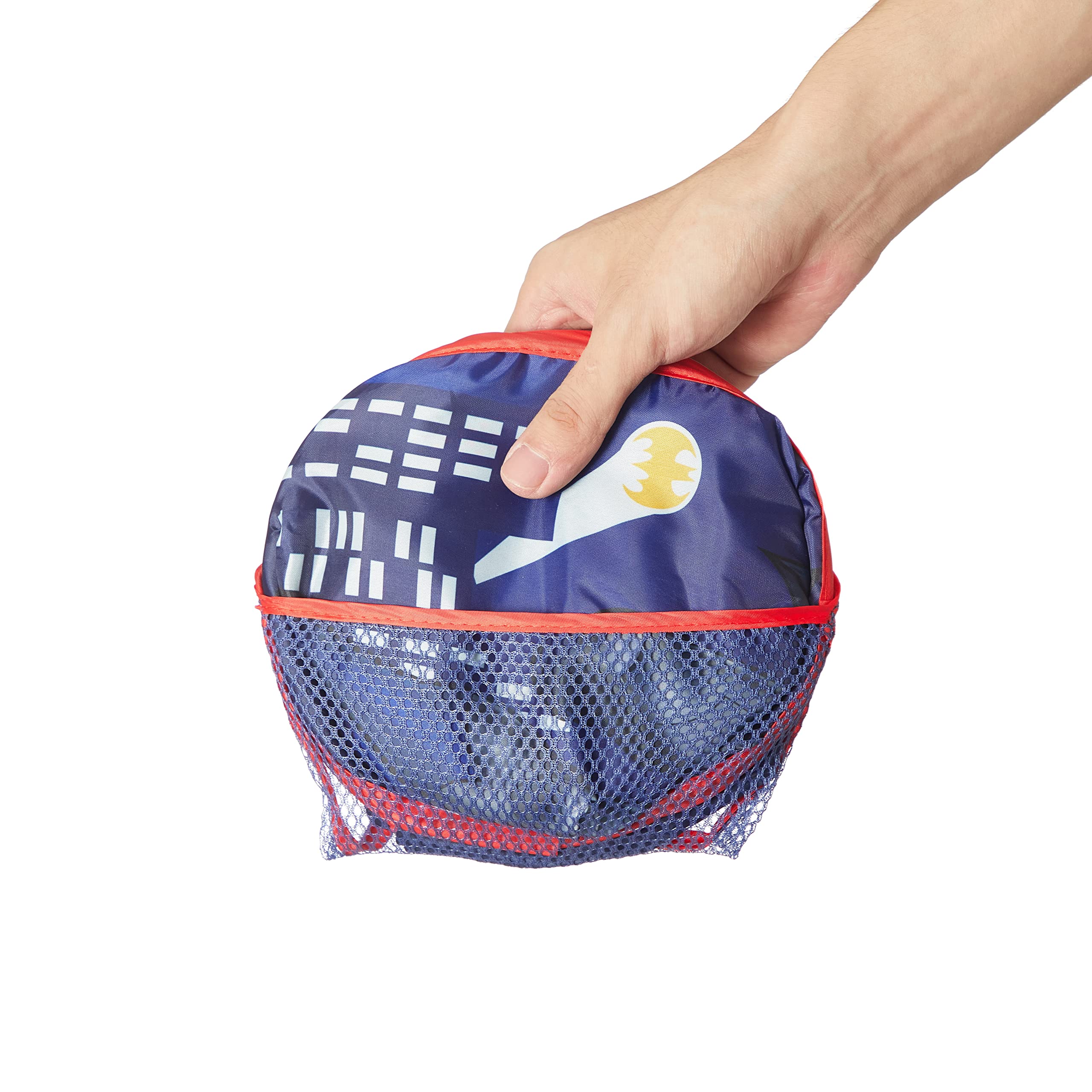 Idea Nuova Batman Pop Up Hamper With Durable Carry Handles, 21'' H X 13.5'' W X 13.5'' L, Batman/Blue