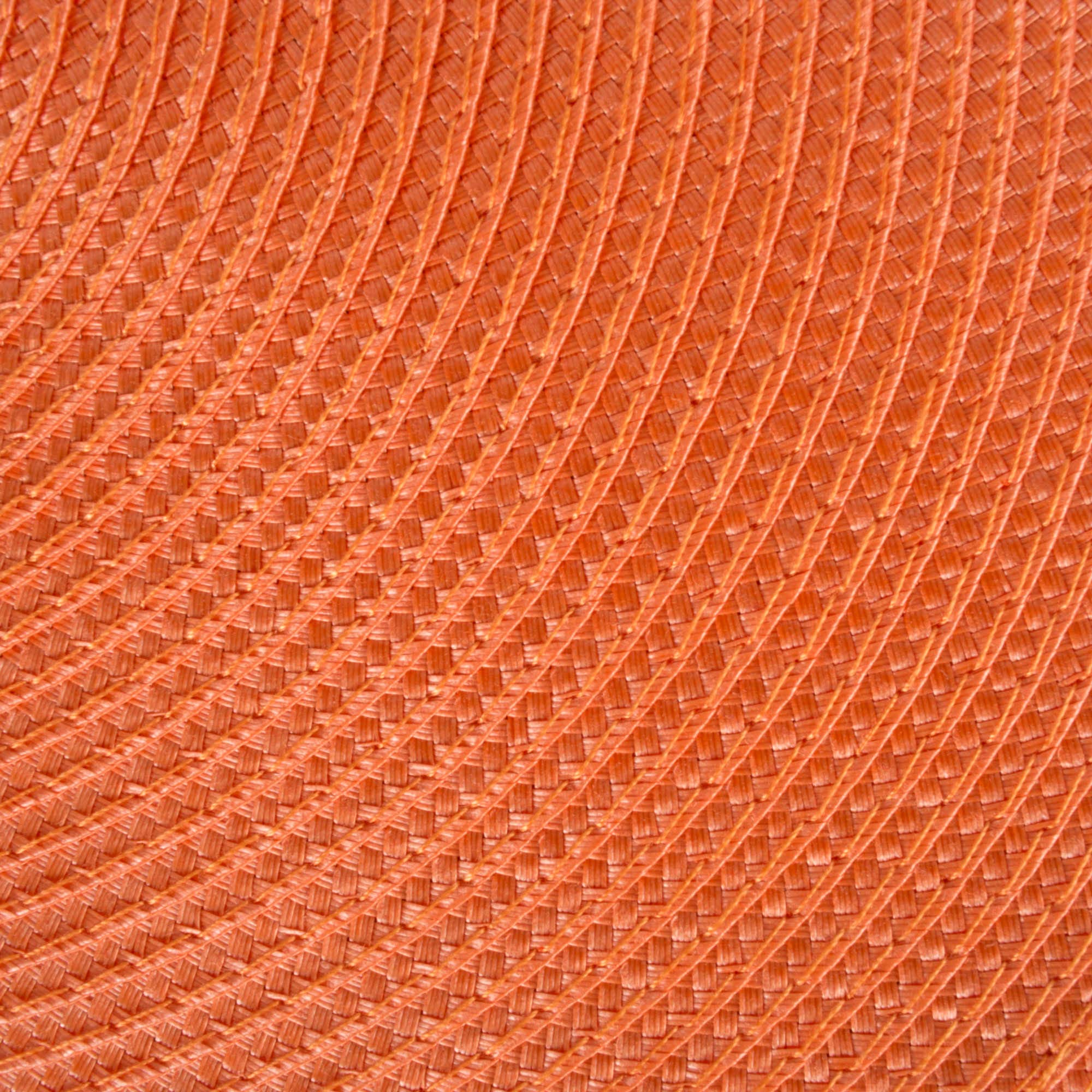 DII Orange Round Polypropylene Woven Placemat (Set of 6)