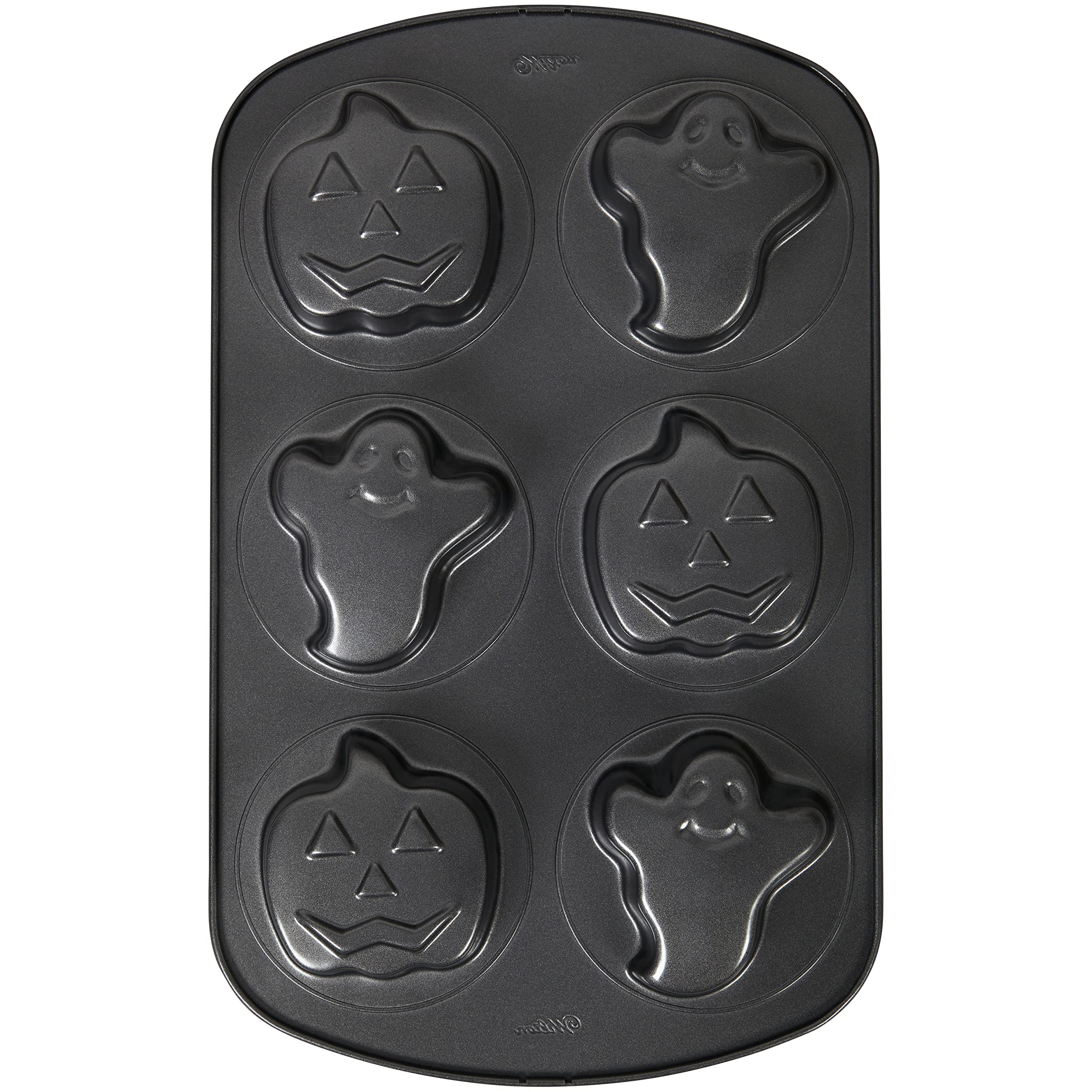 Wilton Pumpkin Non-Stick Mini Ghost, Cake, Pan, One Size, Assorted