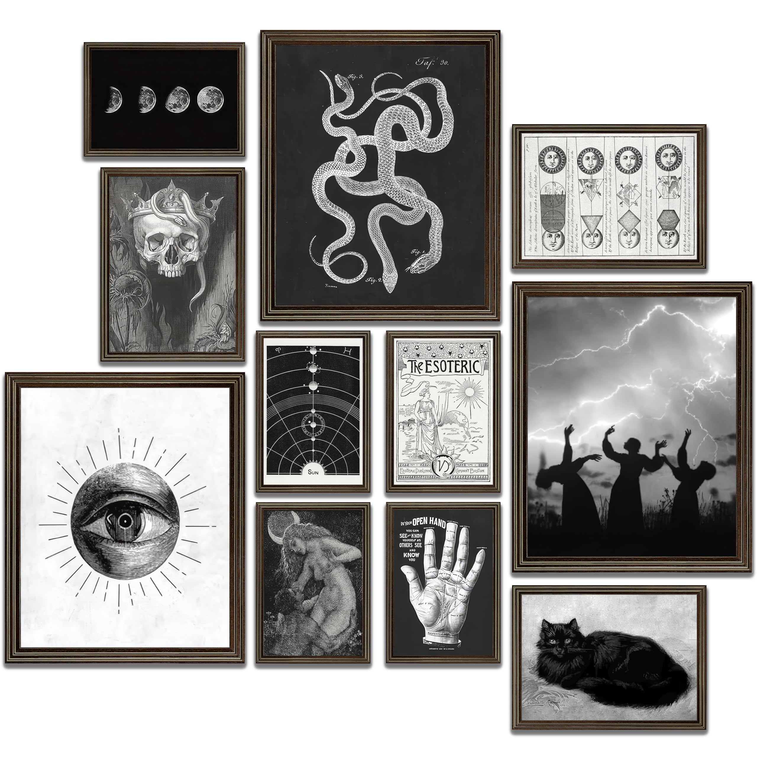 Lanchi95 Dark Room Decor, Halloween Wall Art Prints, Gothic Home Decor, Witchy Home Decor, Spooky Home Decor Halloween Decor, Go