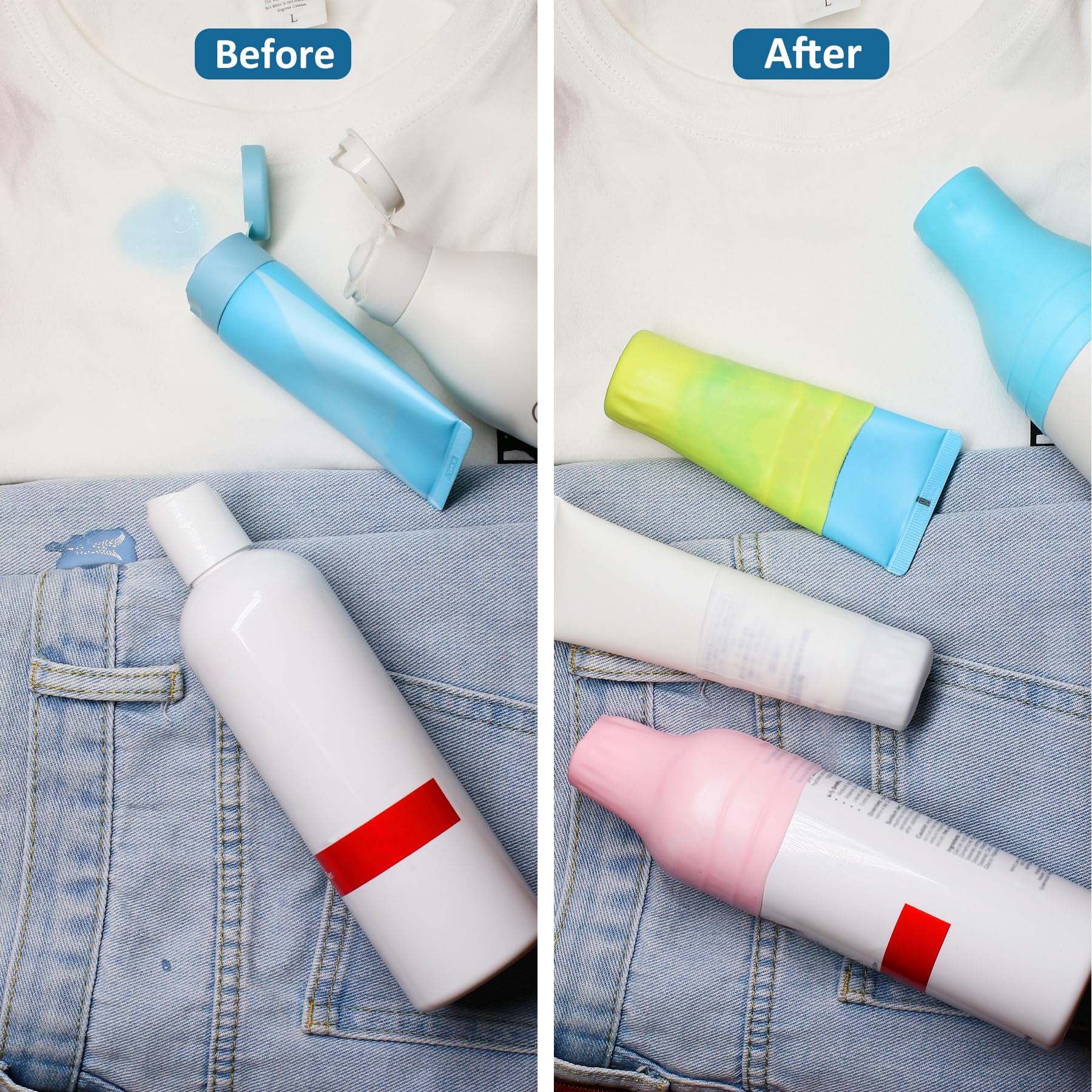 Foroume 25 Pack Travel Essentials Silicone Bottle Covers, Cruise Ship Essentials, Travel Accessories Luggage For Women Men, Elas