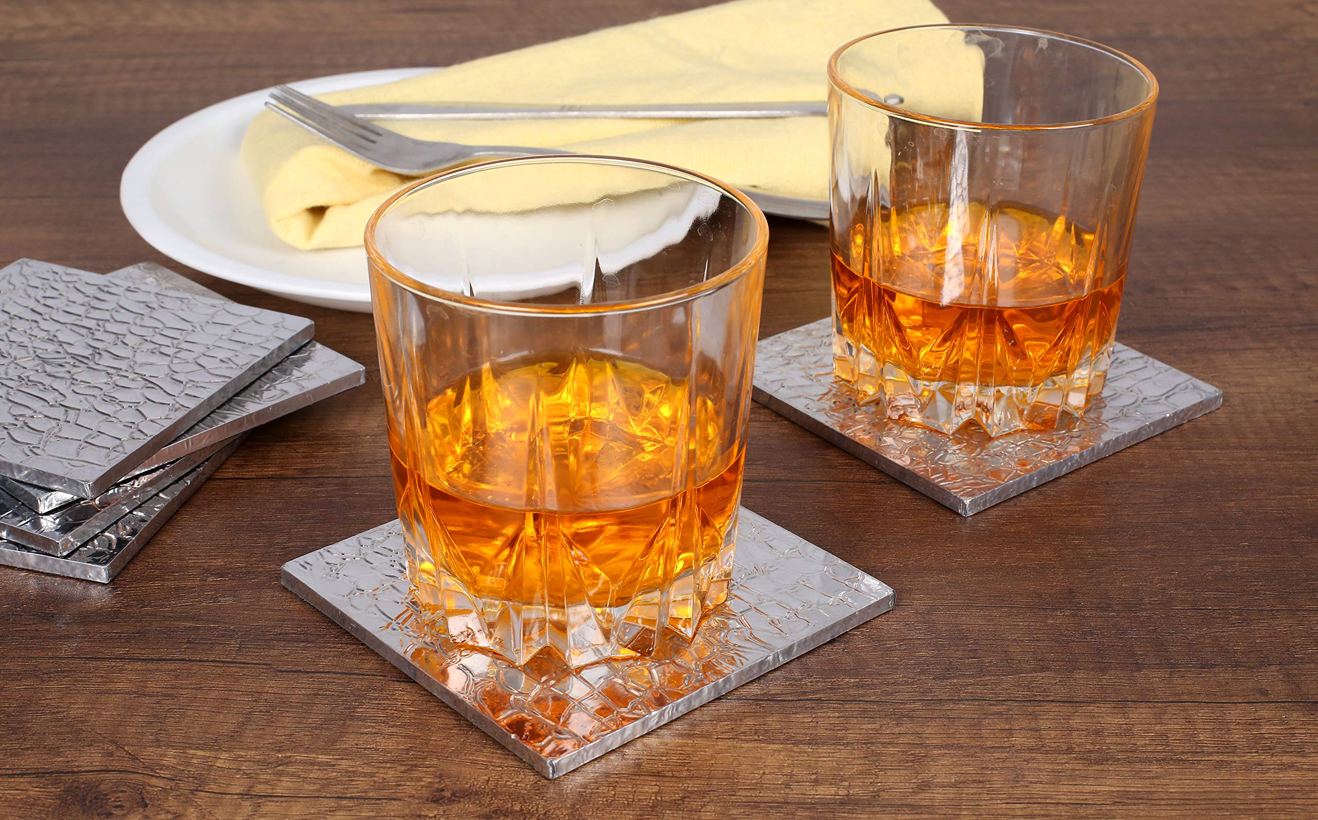 Alpha Living Home Table Coasters Drink Coasters For Tabletop Protection Outdoor Coasters Coffee Table Coasters Engraving Pattern