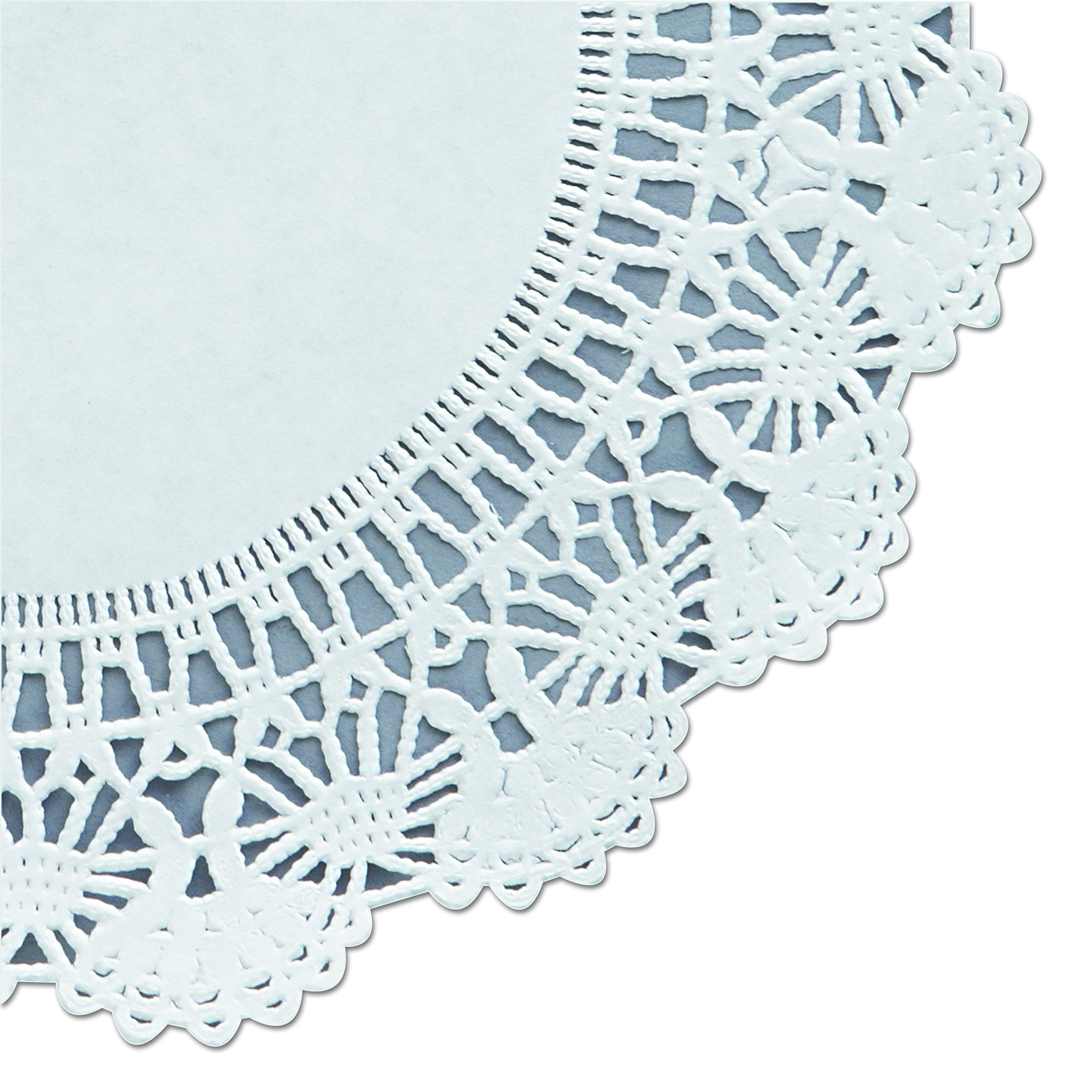 Hoffmaster Cambridge Lace Doilies, Round, 8'', White, 1,000/Carton