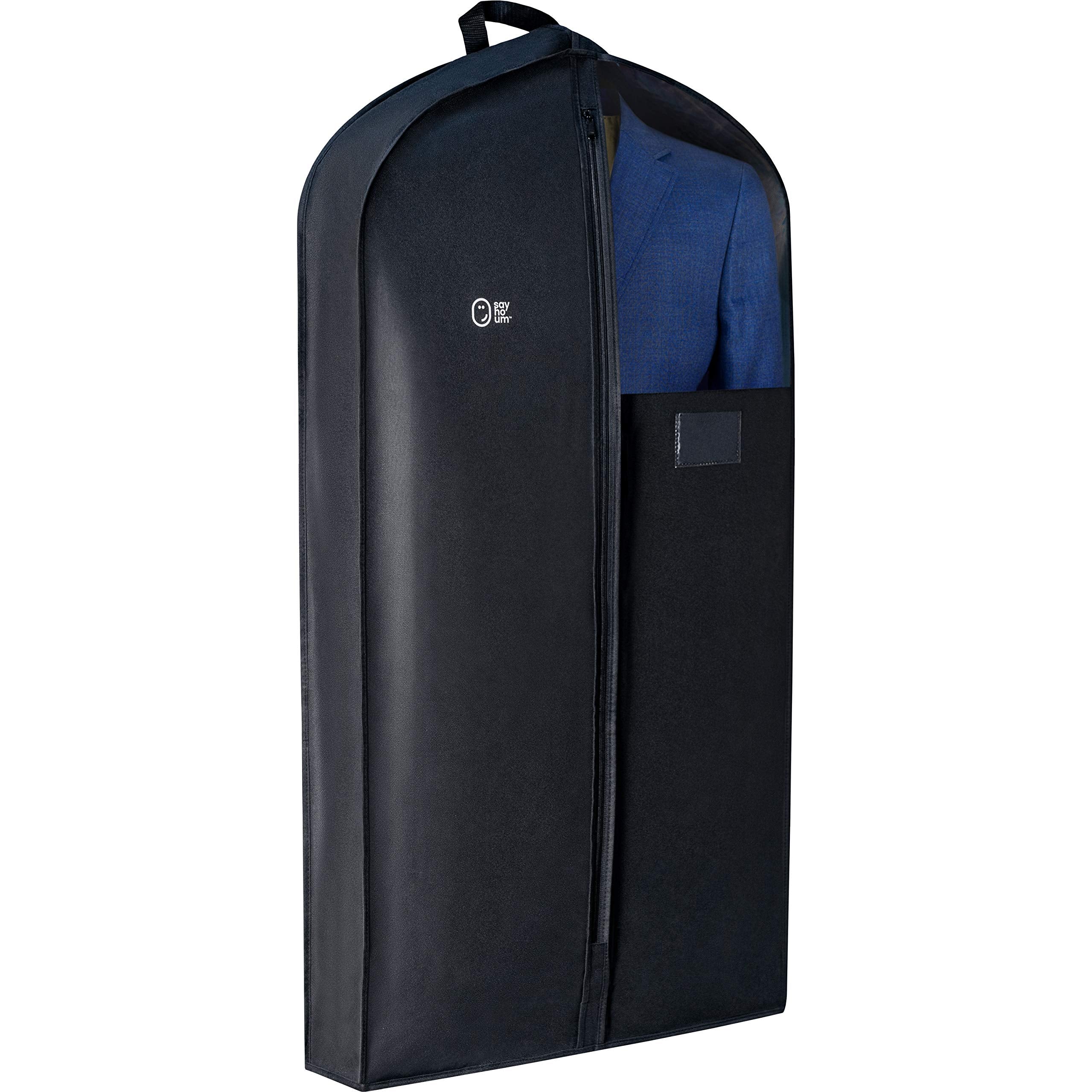 Luxury Storage Garment Bag For Men Suit, Long Women Dress, Tuxedo, Uniform | 47 Inch + 5 Inch Side Gusset | Hanging, Breathable,