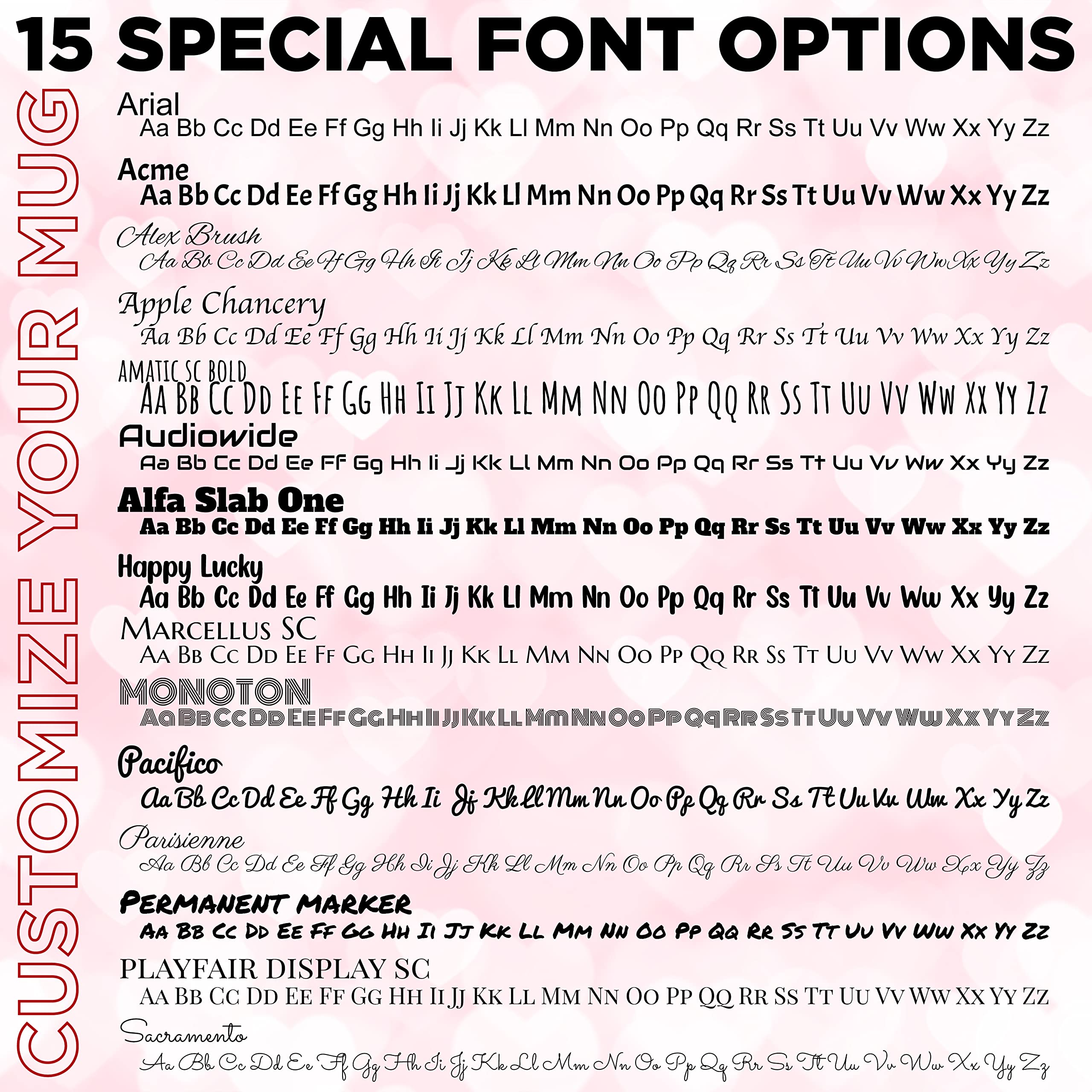 custom Love Mug - Personalized11 oz I Love You coffee Mug with Picture and Optional Text - Valentines gifts for Her, Him - Husba