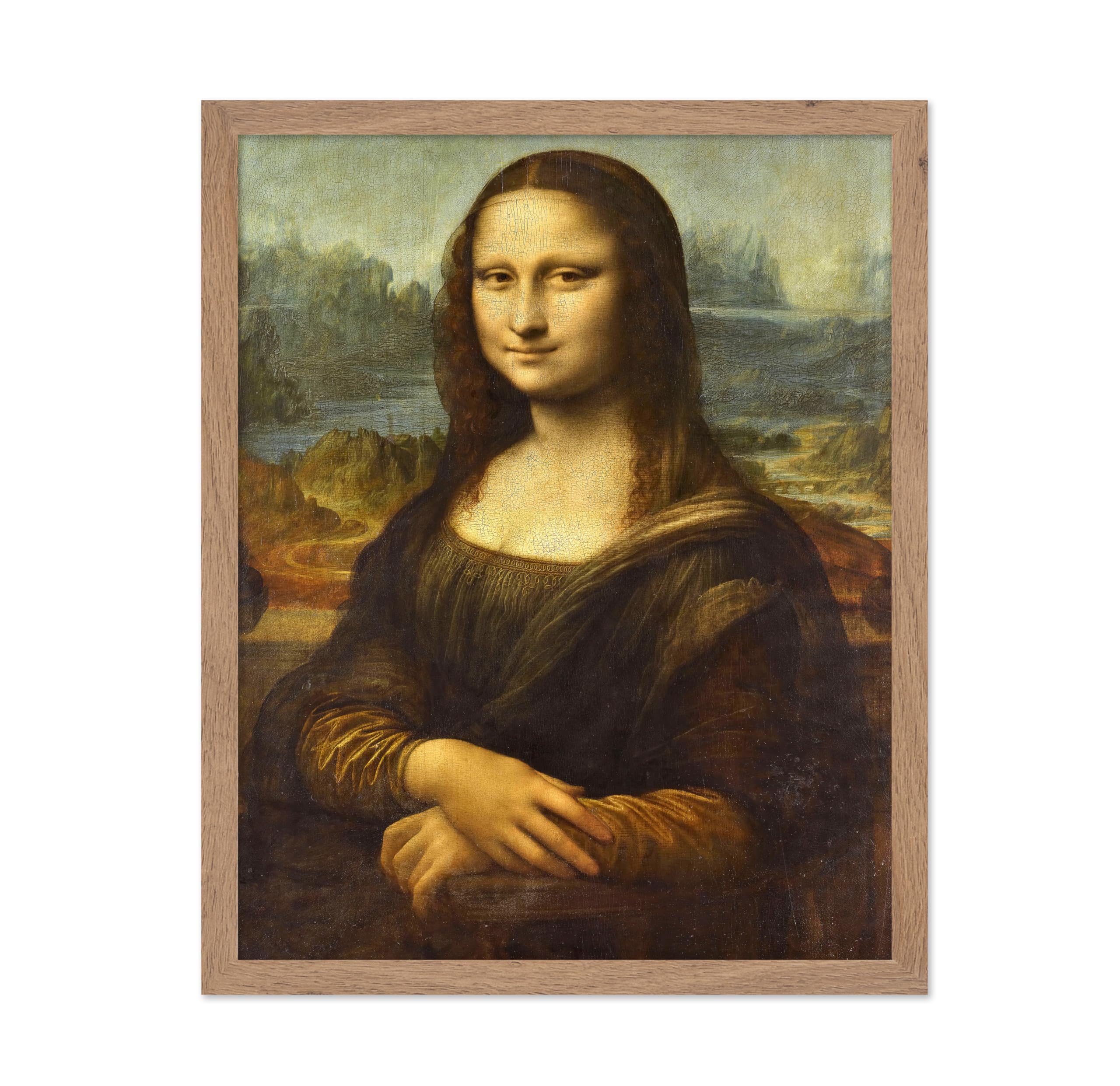 Poster Master Classic Leonardo da Vinci Poster - Vintage Renaissance Print - Gift for Artist, Friend - Mona Lisa, Masterpiece, W