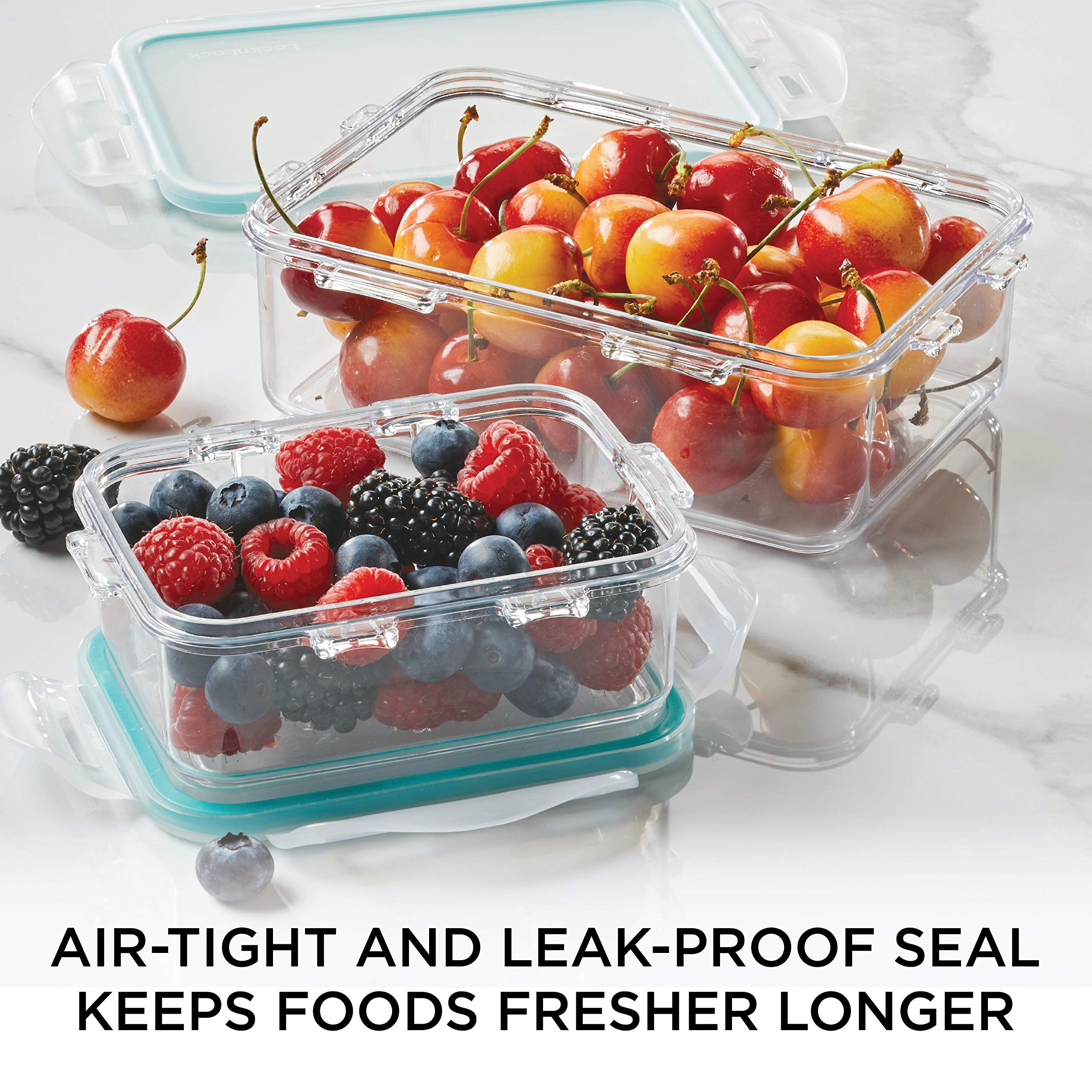 Lock & Lock Purely Better Rectangular Food Container Set, 4 Piece - Clear
