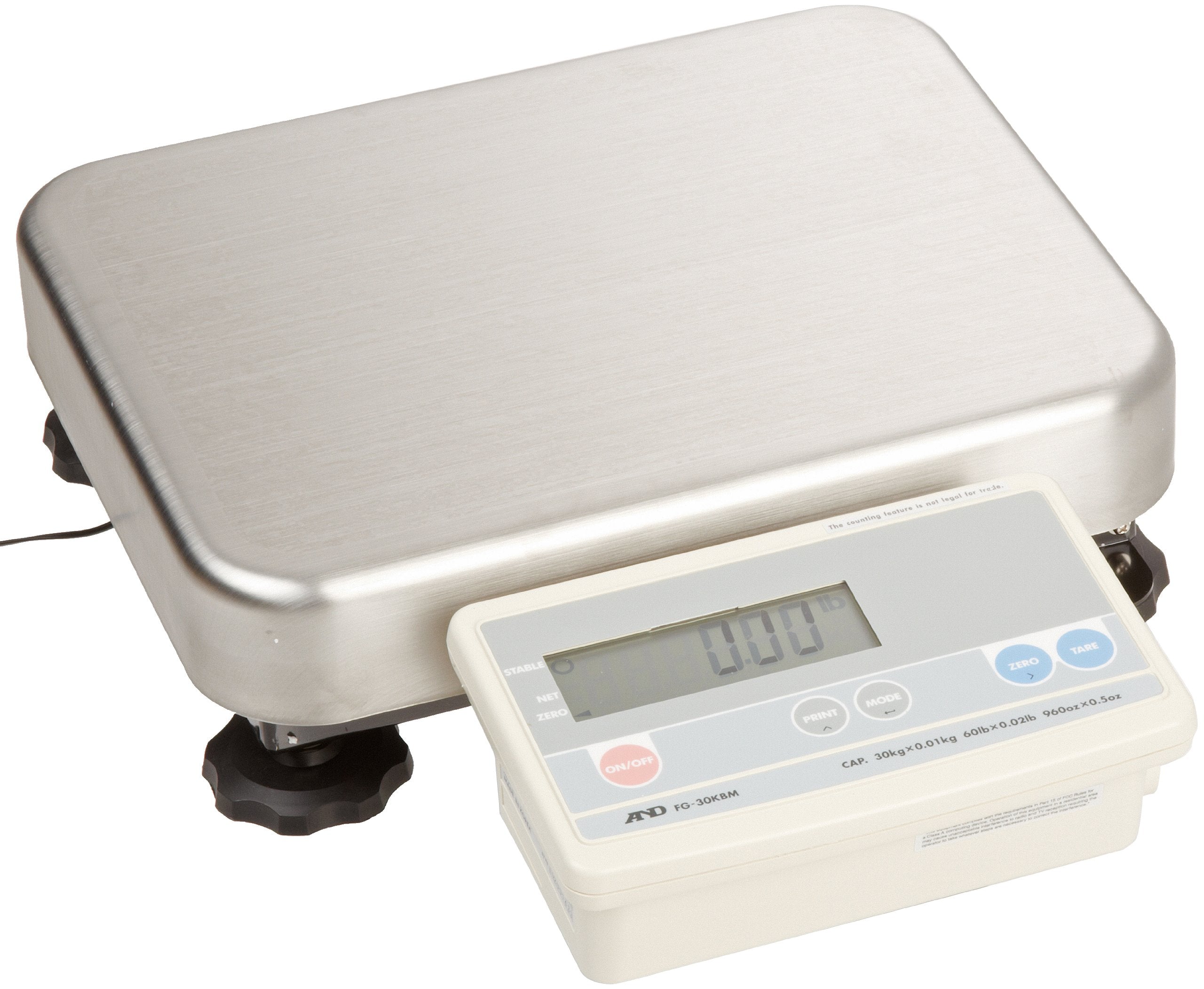 A&D Engineering Fg-30Kbm Bench Scale, Low Profile Model, Medium Pan, 30Kg Capacity, Ntep Approved, 110V