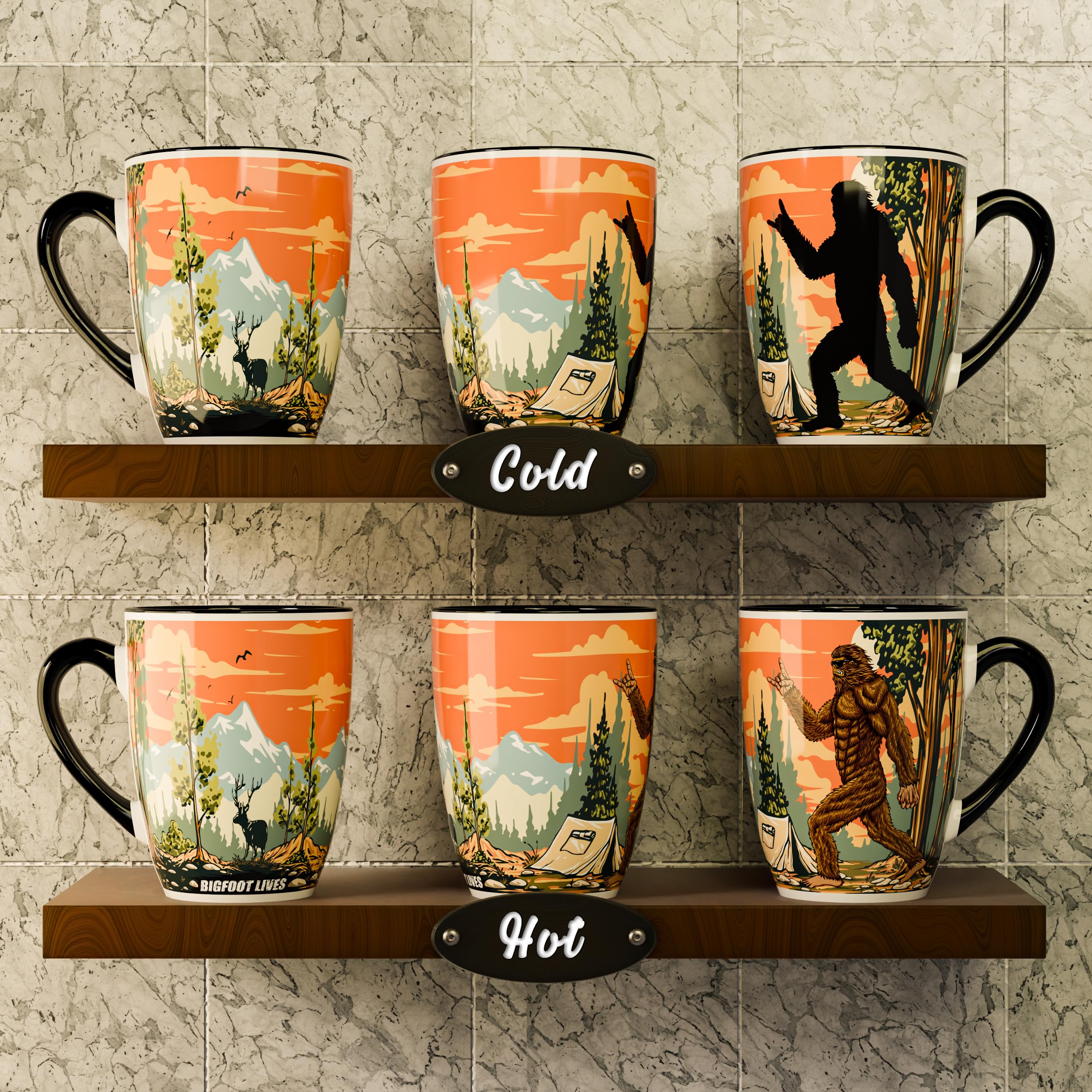 Color Changing Astronaut Cat Coffee Mug 15oz - Heat Sensitive Space Cup with Galaxy Reveal - Funny Novelty Gift, Magic Mug, Uniq