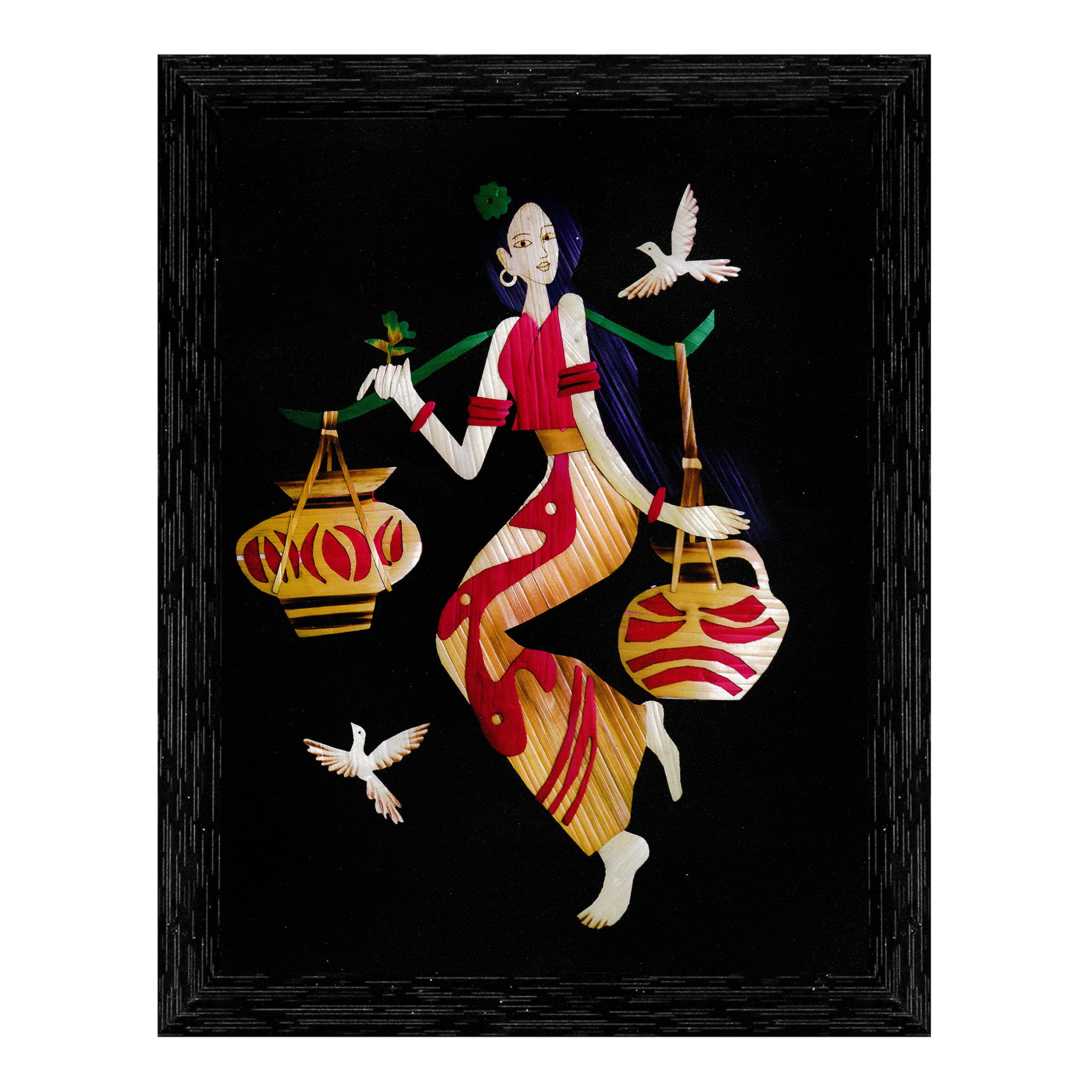 Indianara Still Rectangular Synthetic Wood Art Painting
