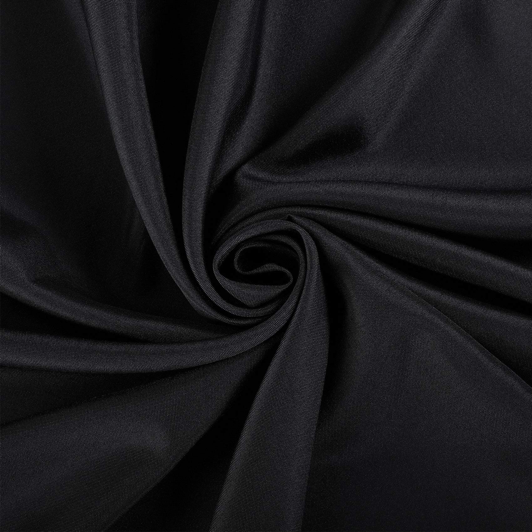 Ascoza 12Pack 90 Inch Black Round Tablecloth In Polyester Fabric For Wedding/Banquet/Restaurant/Parties
