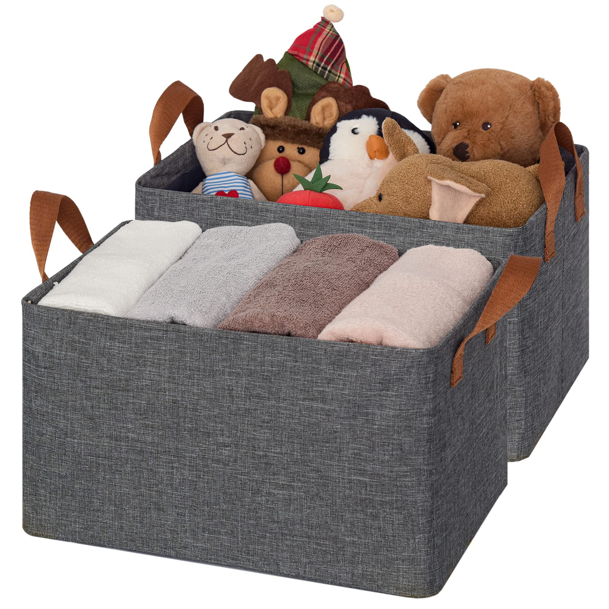 Granny Says Closet Storage Bins, Baskets For Closet Organization, Storage Containers For Closet, Fabric Cloth Bins For Storage,