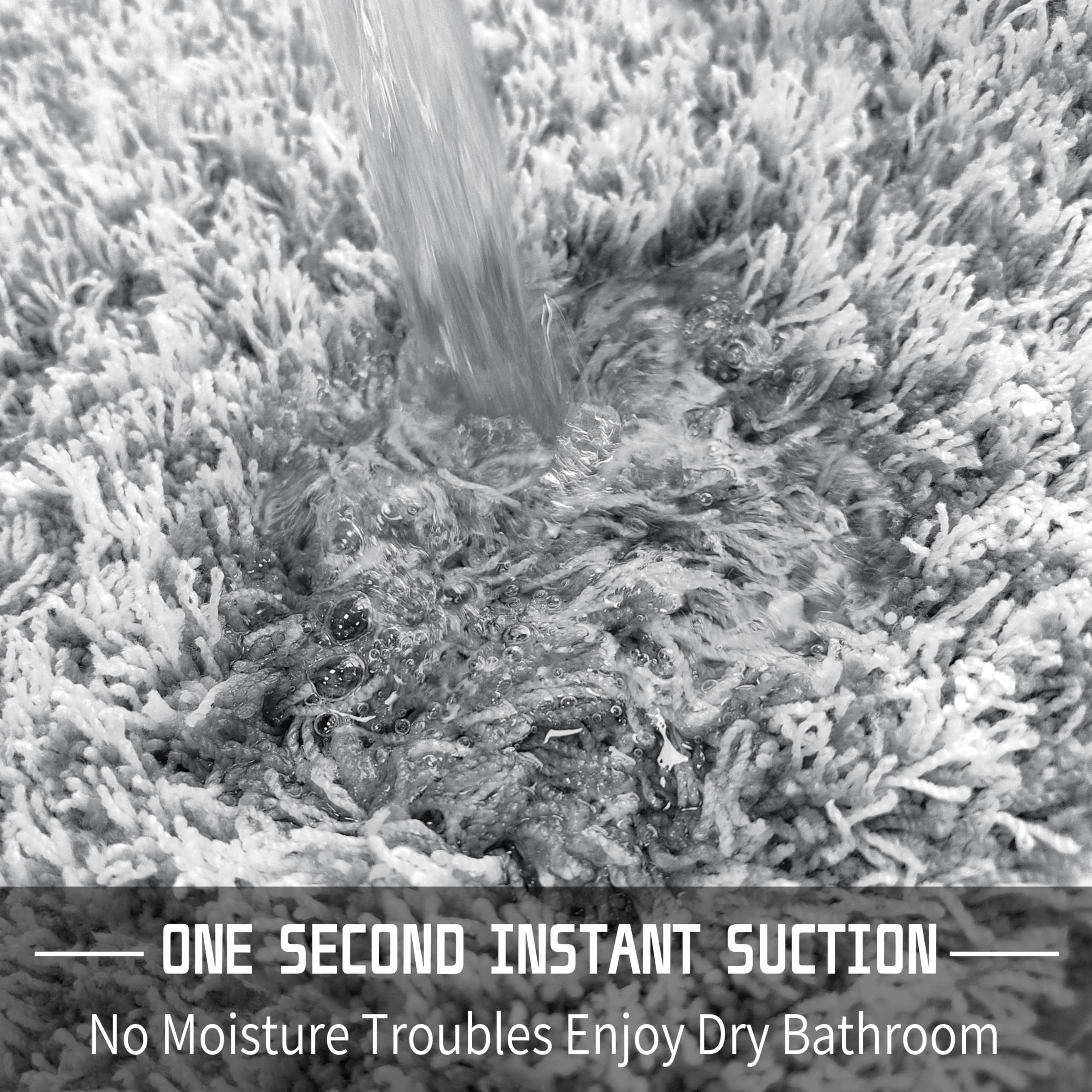 Yimobra Bathroom Rugs Non Slip Washable 36X24, Ultra Soft And Water Absorbent Bath Mats, Plush Fluffy Shower Mat Outside, Luxury