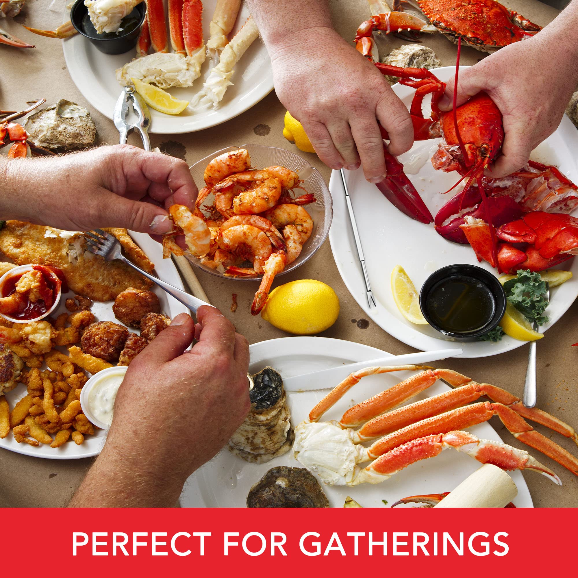 Crab Leg Crackers And Picks, Set Of 4 Easy-To-Use Lobster Crackers & Stainless Steel Lobster Picks, Crab Crackers And Tools, Sea