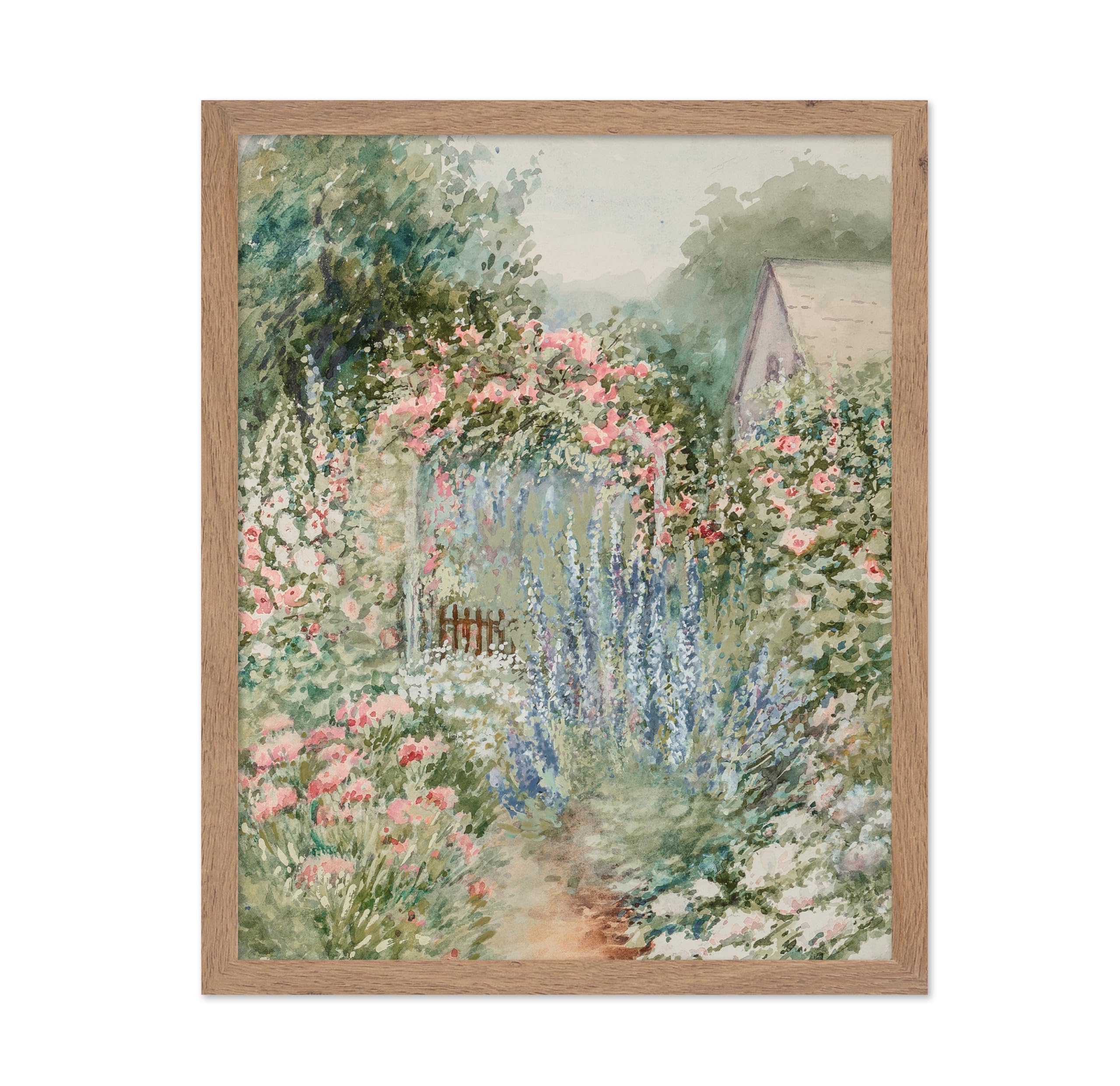 Poster Master Vintage Illustration Poster - Retro Botanical Print - Gift for Artist, Friend - Flower Garden, Spring, Rustic, Wat