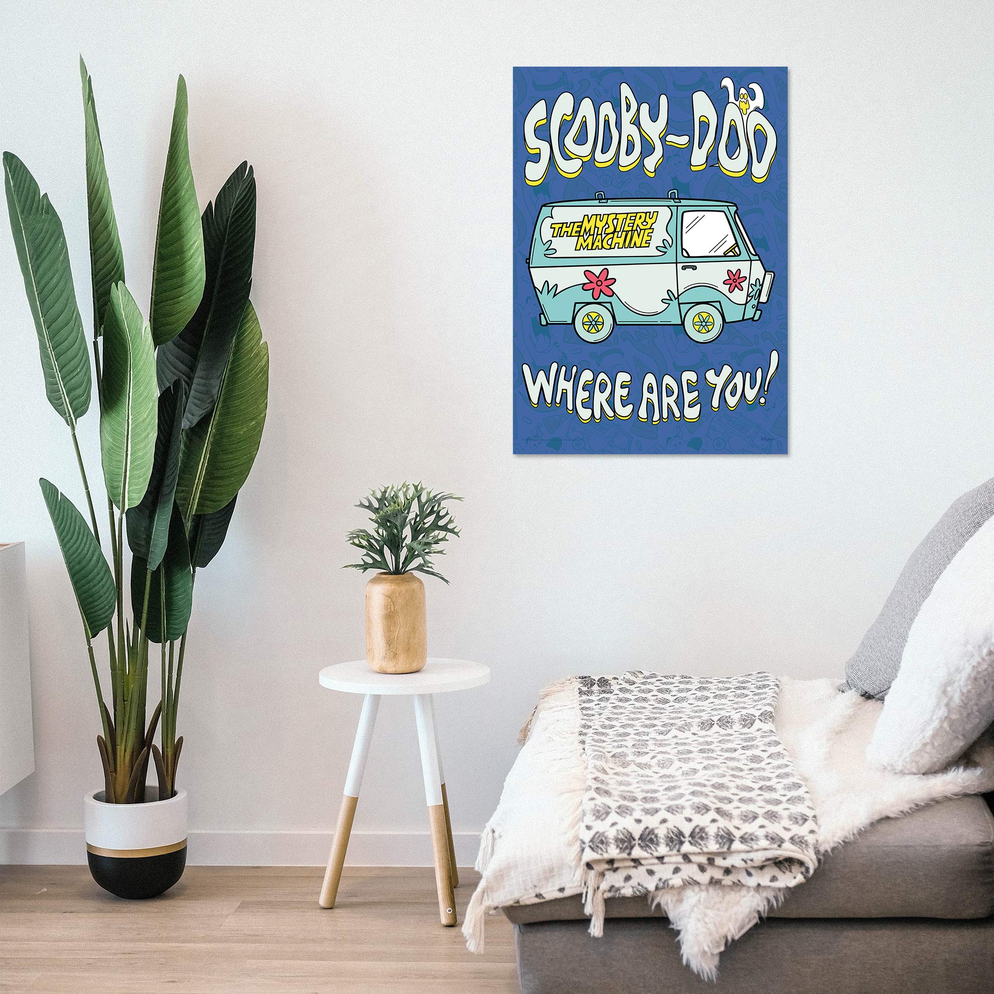 Mightyprint Scooby-Doo - Where Are You - Mystery Machine - Durable 17    X 24 Wall Art - Not Made Of Paper - Officially Licensed