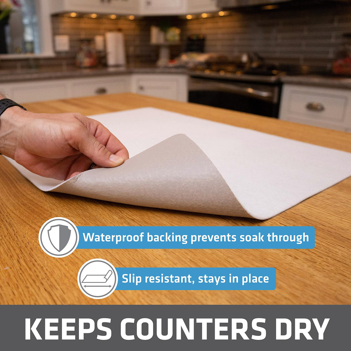Drymate Drymate Xl Dish Drying Mat, Oversized (19 X24 ), Low-Profile, Super Ab ...