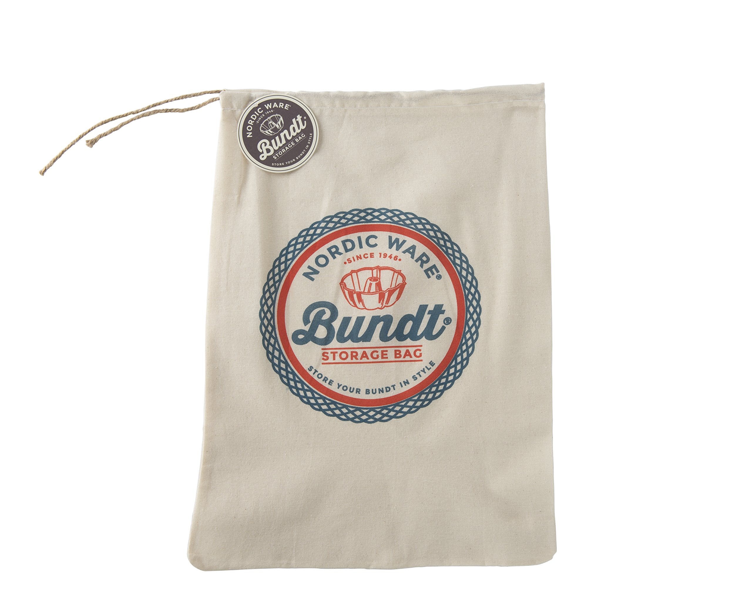 Nordic Ware Muslin Bundt Storage Tote, Medium, Tan