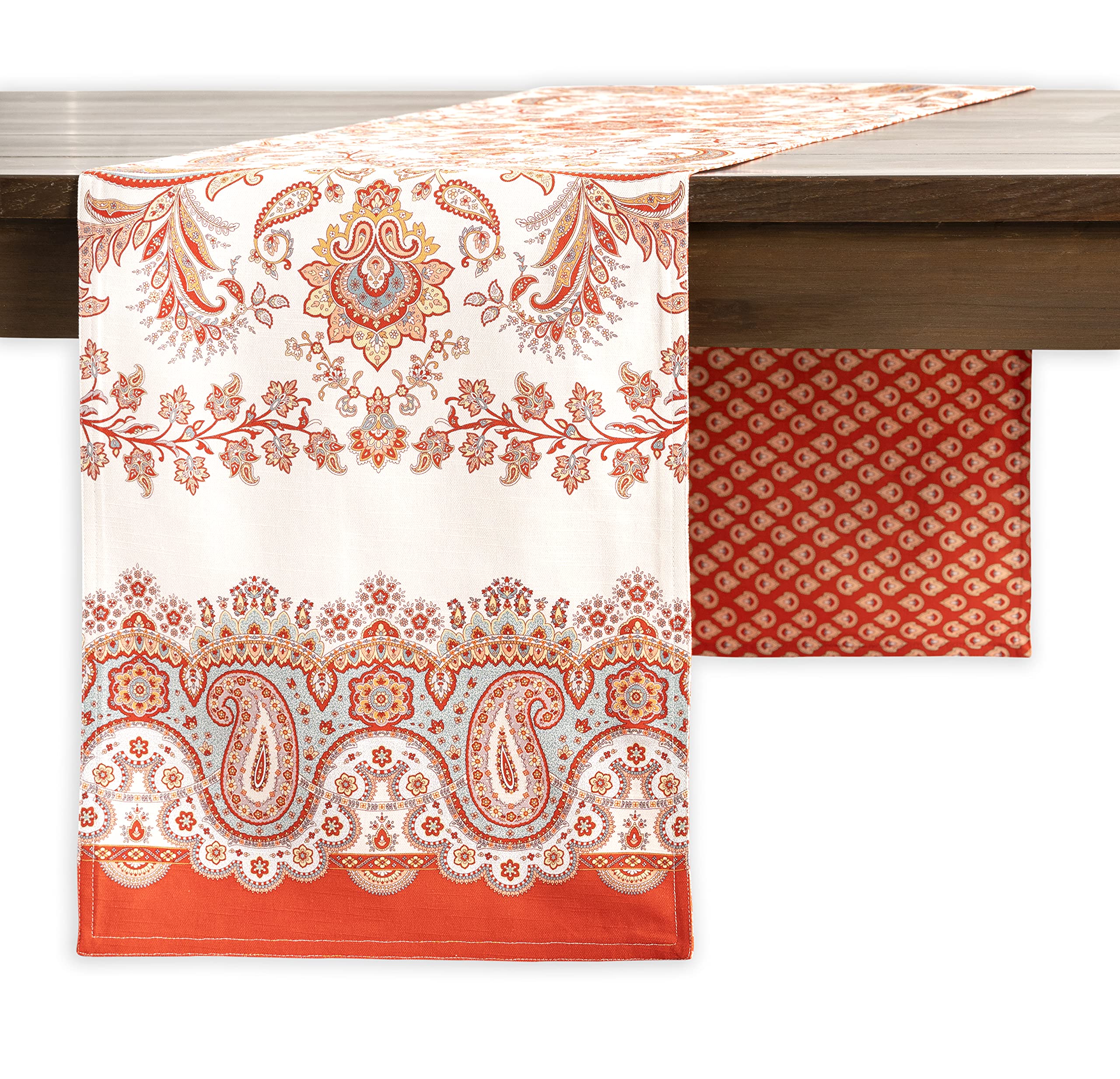 Maison D' Hermine Tablerunners 100% Cotton Table Runner Decorative Table Cover For Mothers Day, Home, Kitchen, Dining & Camping,