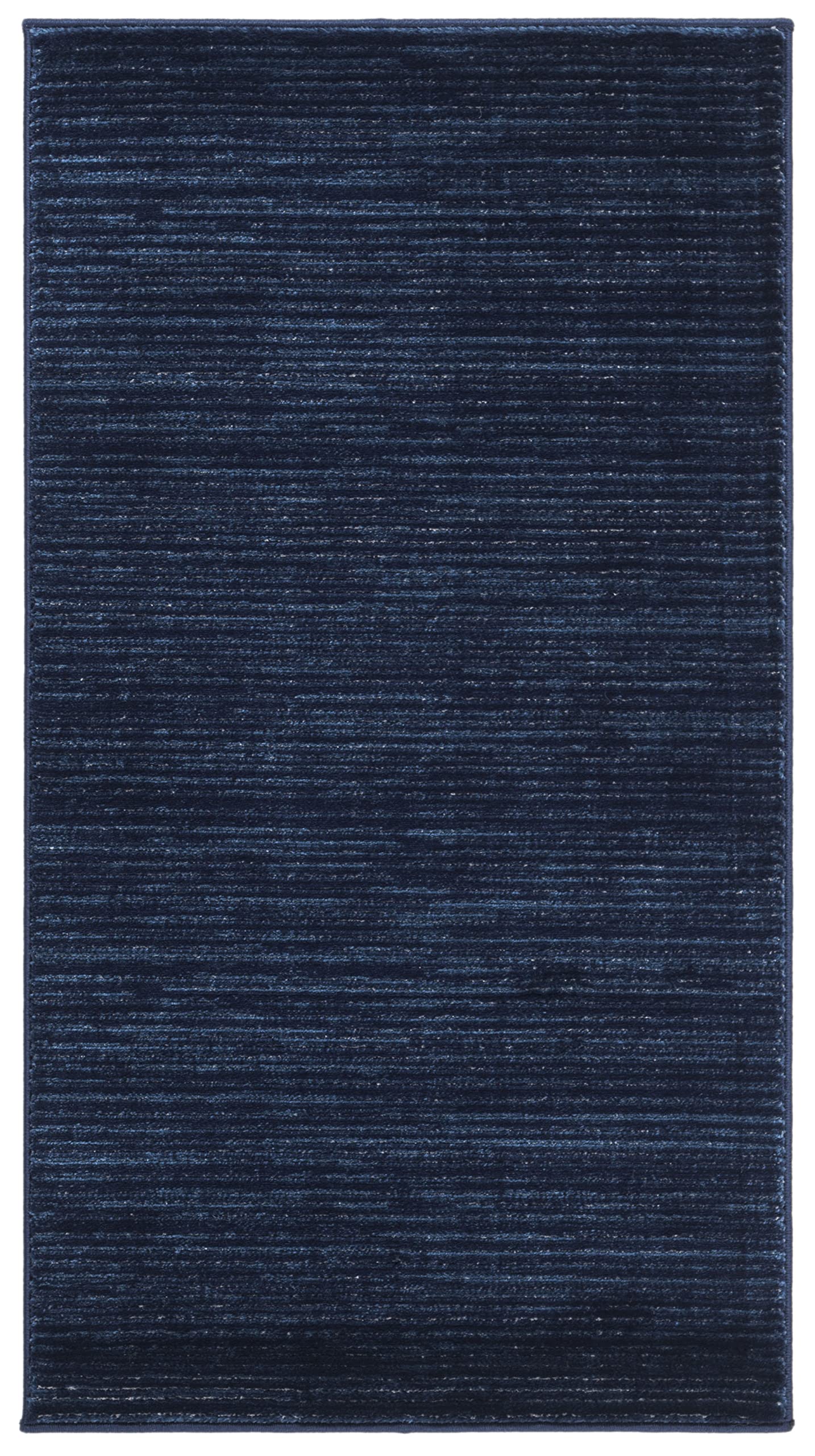 SAFAVIEH Vision Collection Accent Rug - 22 x 4, Navy, Modern Ombre Tonal Chic Design, Non-Shedding & Easy Care, Ideal for High