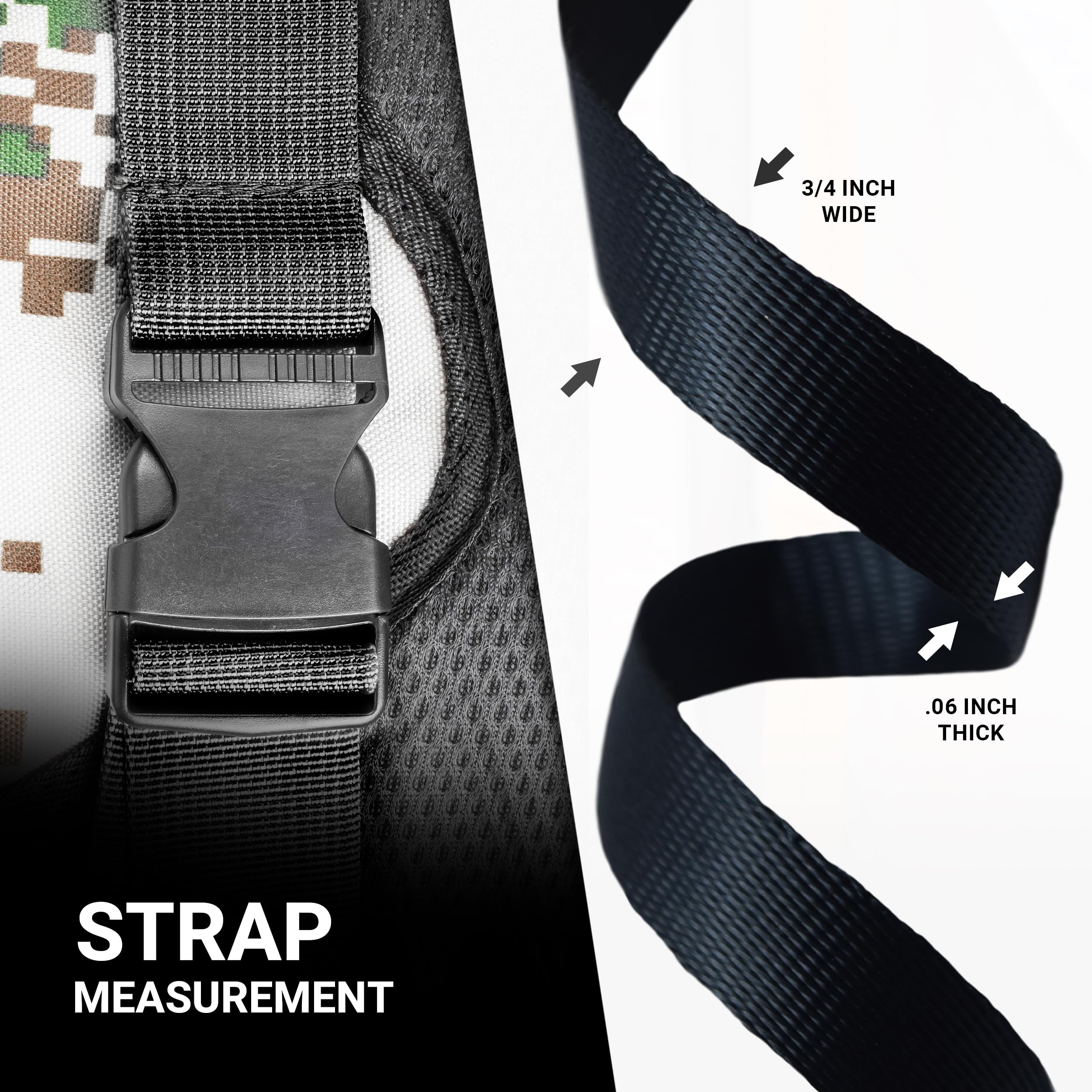 Strapworks Lightweight Polypropylene Webbing - Poly Strapping For Outdoor Diy Gear Repair, Pet Collars, Crafts - 34 Inch By 10,