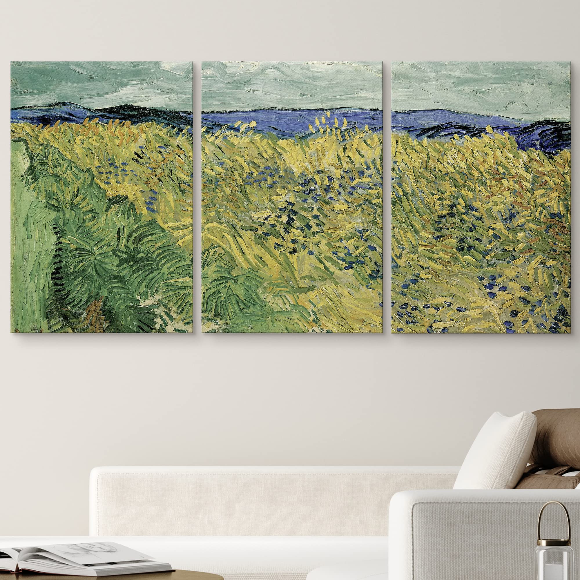 Wall26 Canvas Print Wall Art Set Wheat Field With Cornflowers Vincent Van Gogh Classical Illustrations Fine Art Decorative Histo