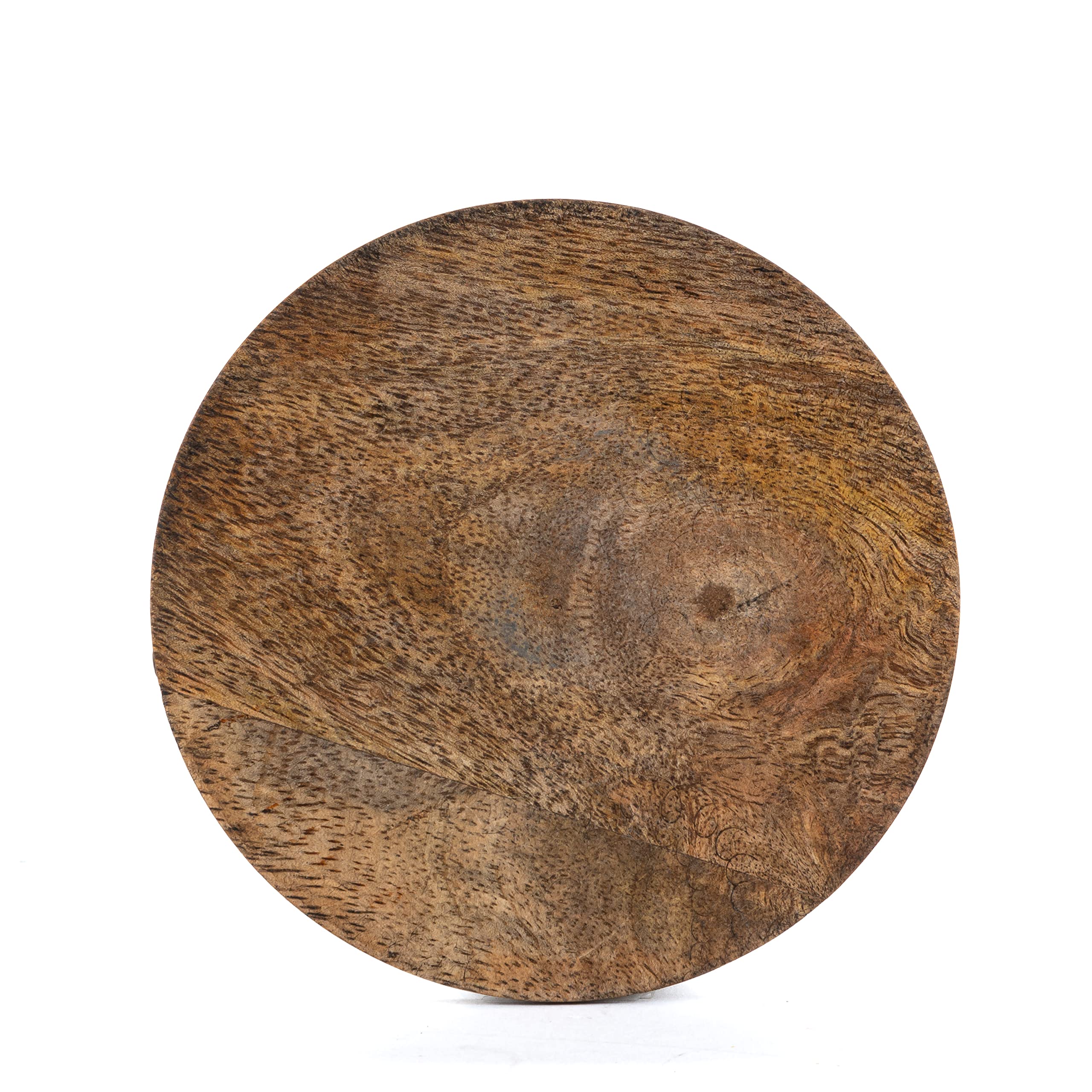 5-Inch Diameter Wood And Metal Heritage Collection Coasters With Wooden Holder