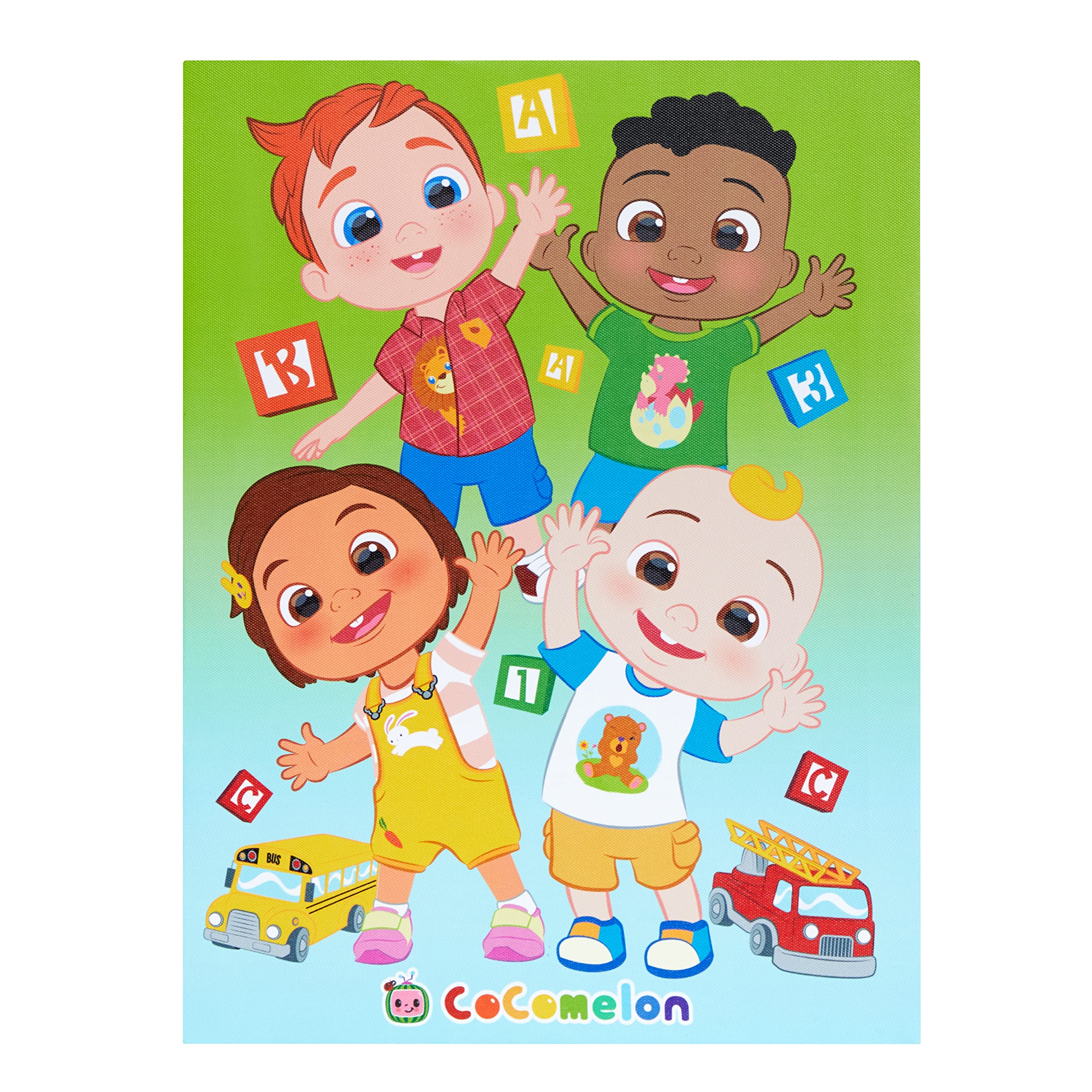 Idea Nuova Cocomelon Canvas Led Wall Art,Childrens Wall Hanging D   Cor,11.5 ''X15.75 ''