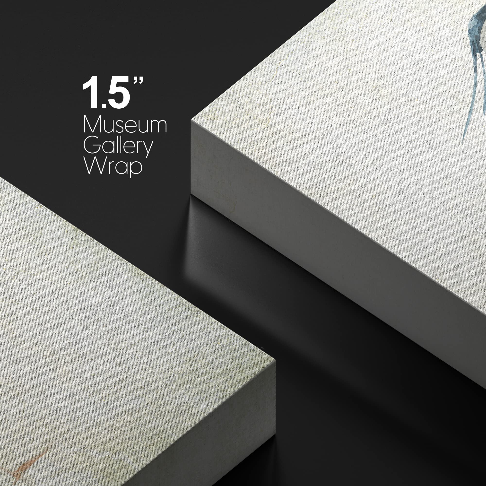 Wall26 - Canvas Wall Art - Heron Bird - Wild Animal - Gallery Wrap Modern Home Art | Ready To Hang - 16X24 Inches