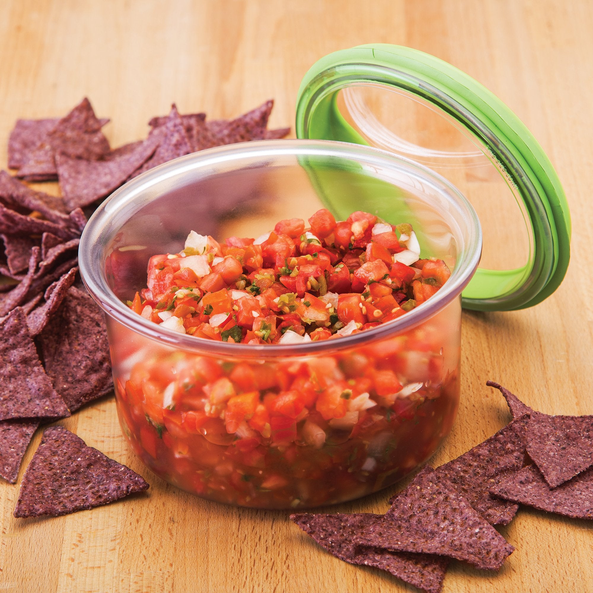 Prepworks Progressive International Fresh Guacamole Prokeeper Plastic Kitchen Storage Container With Air Tight Lid (Green)
