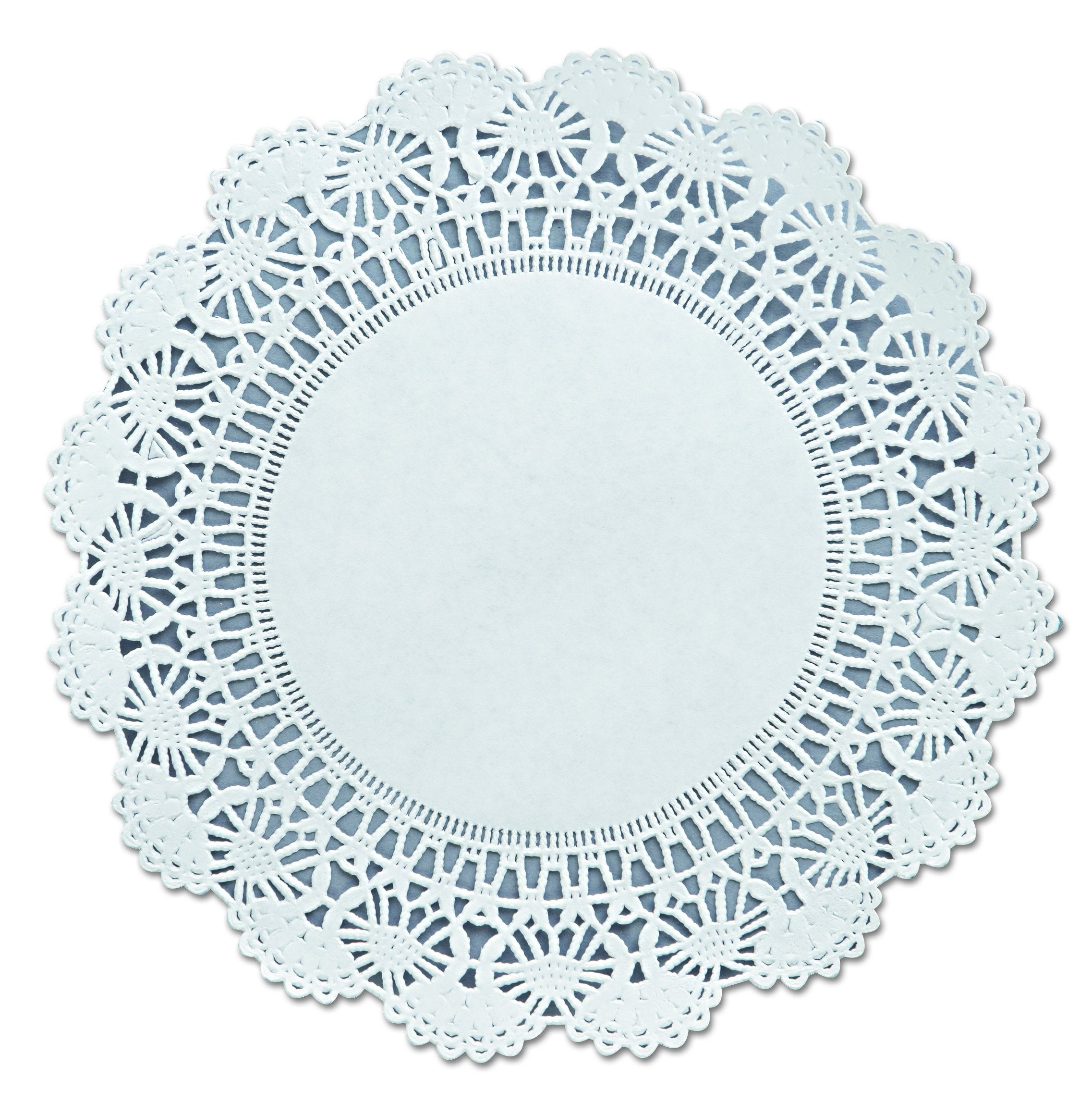 Hoffmaster Cambridge Lace Doilies, Round, 8'', White, 1,000/Carton