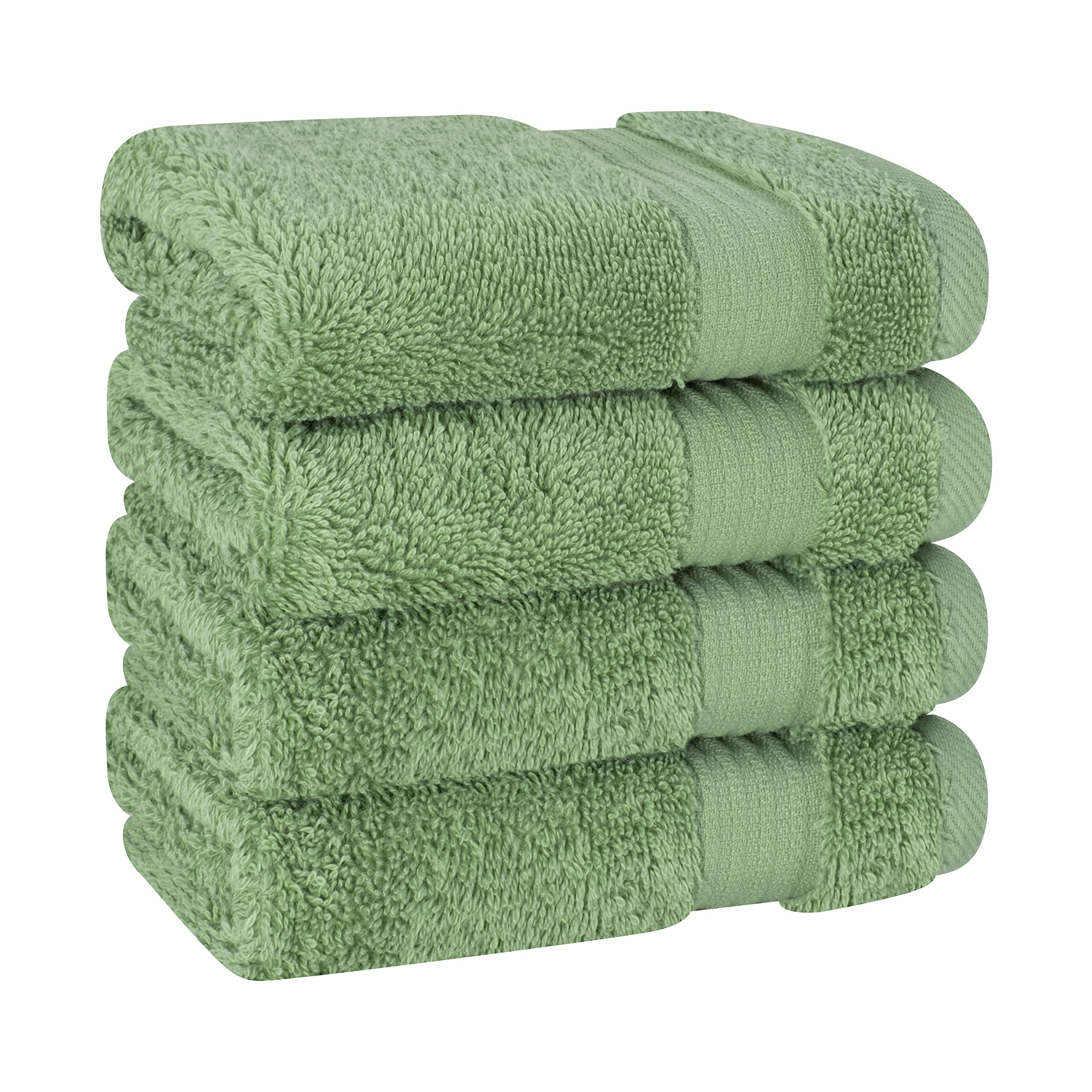 Cotton Paradise Washcloths For Bathroom, 13 X 13 Inch 100% Turkish Cotton Towels Soft Absorbent Luxury Washcloths, Small Hand Fa