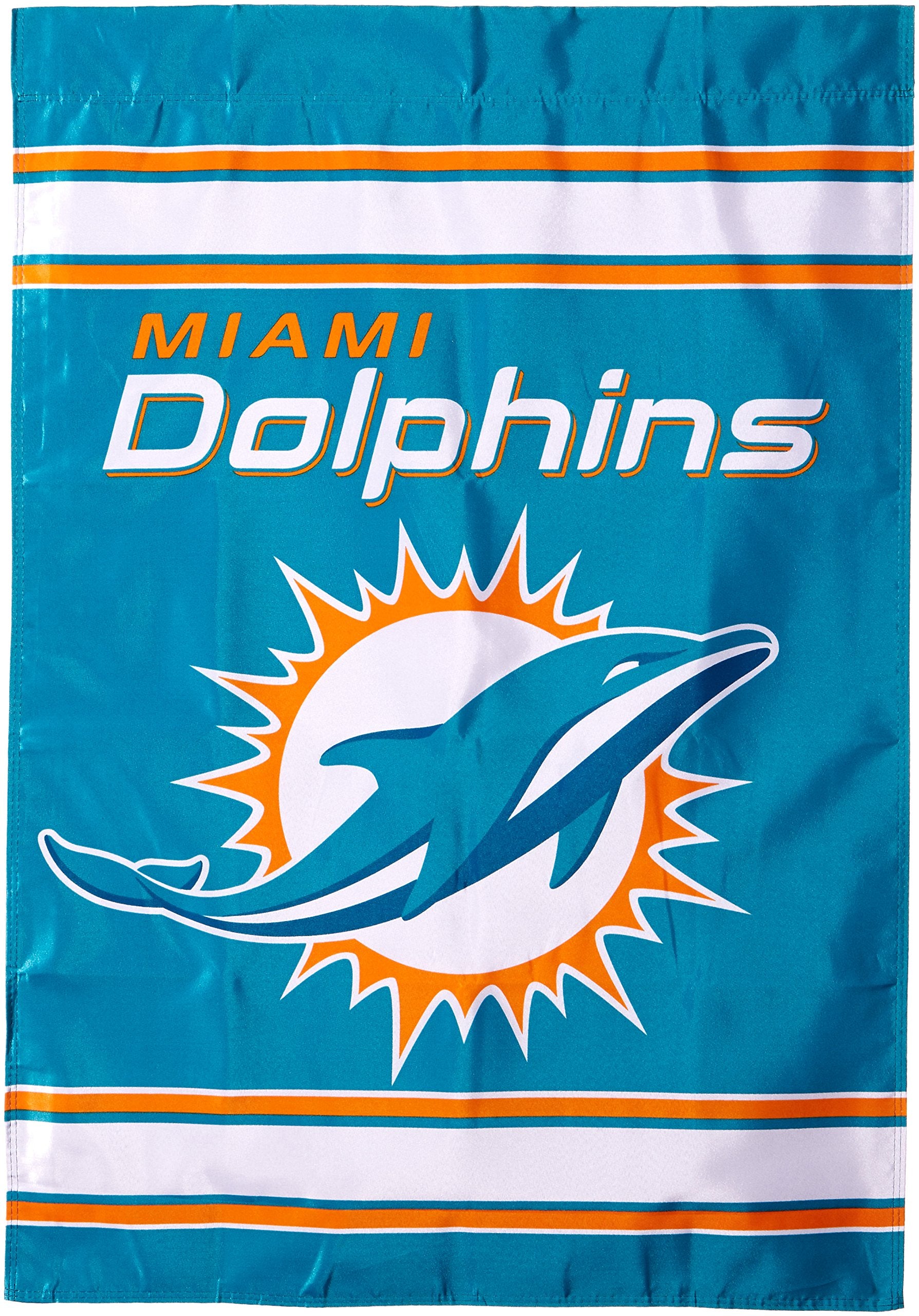 Fremont Die NFL Miami Dolphins 2-Sided House Flag, 28 x 40, 28 x 40, Team Colors