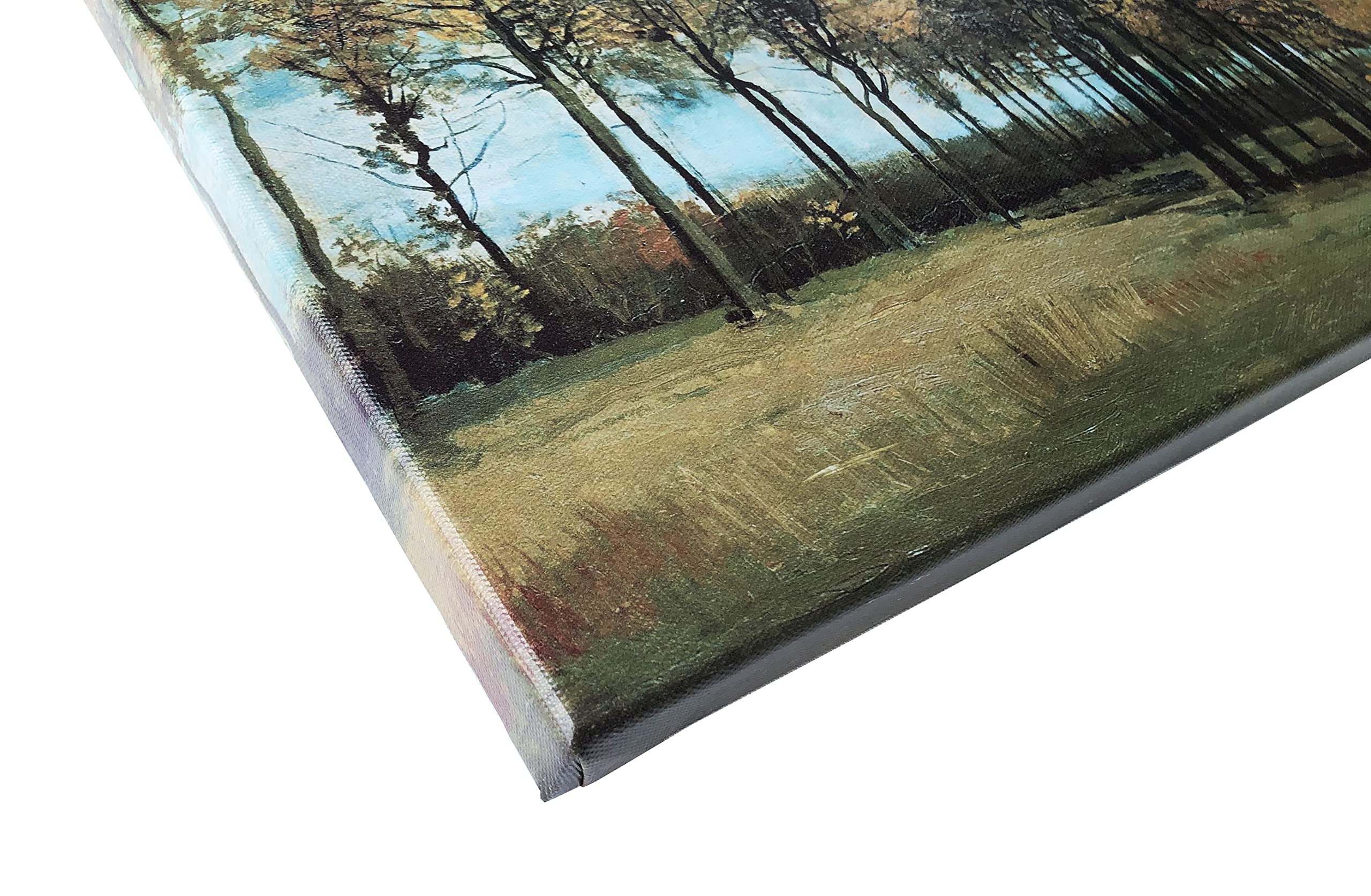 Wieco Art Autumn Landscape 1885 Canvas Prints of Vincent Van Gogh Art Famous Paintings Reproduction Tree Forest Pictures Artwork Wall Art for Home Decor and Wall Decorations