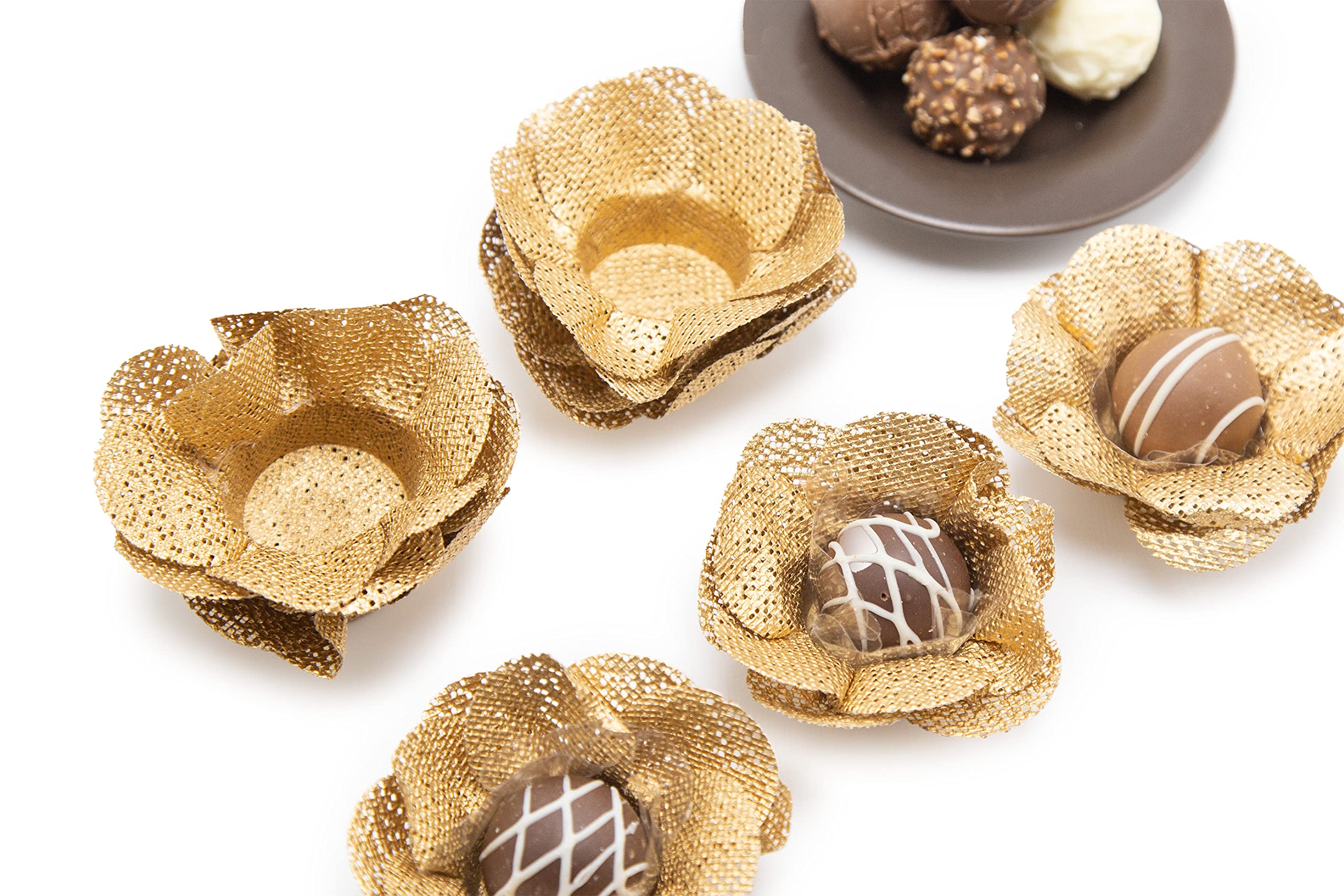 Handmade Fabric Truffle Cups | Truffle Liners | Truffle Wrappers | Fominhas | Candy Cups For Chocolate | Forminhas De Brigadeiro