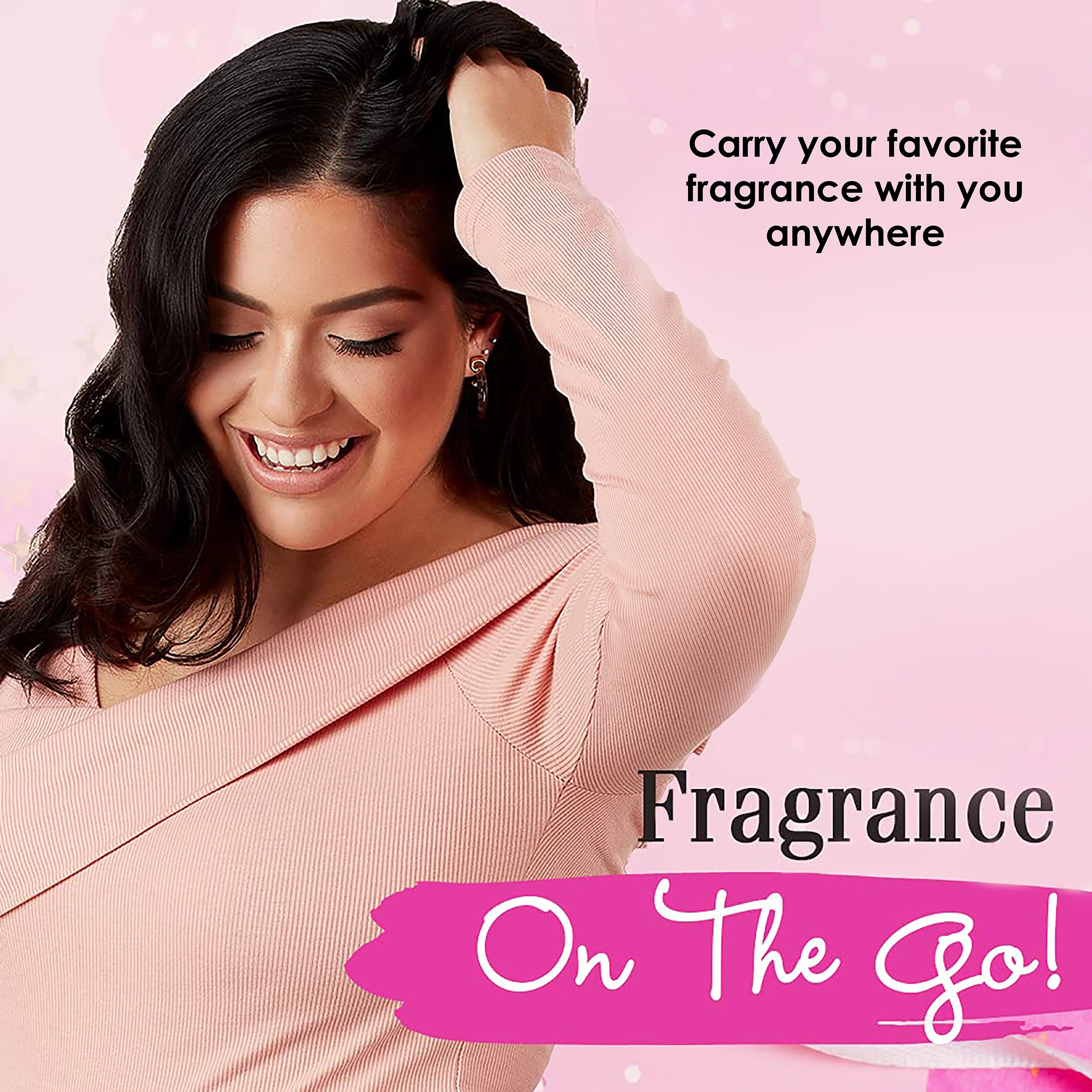 Hollywood Fashion Secrets Perfume Atomizer, Portable Fragrance On-The-Go