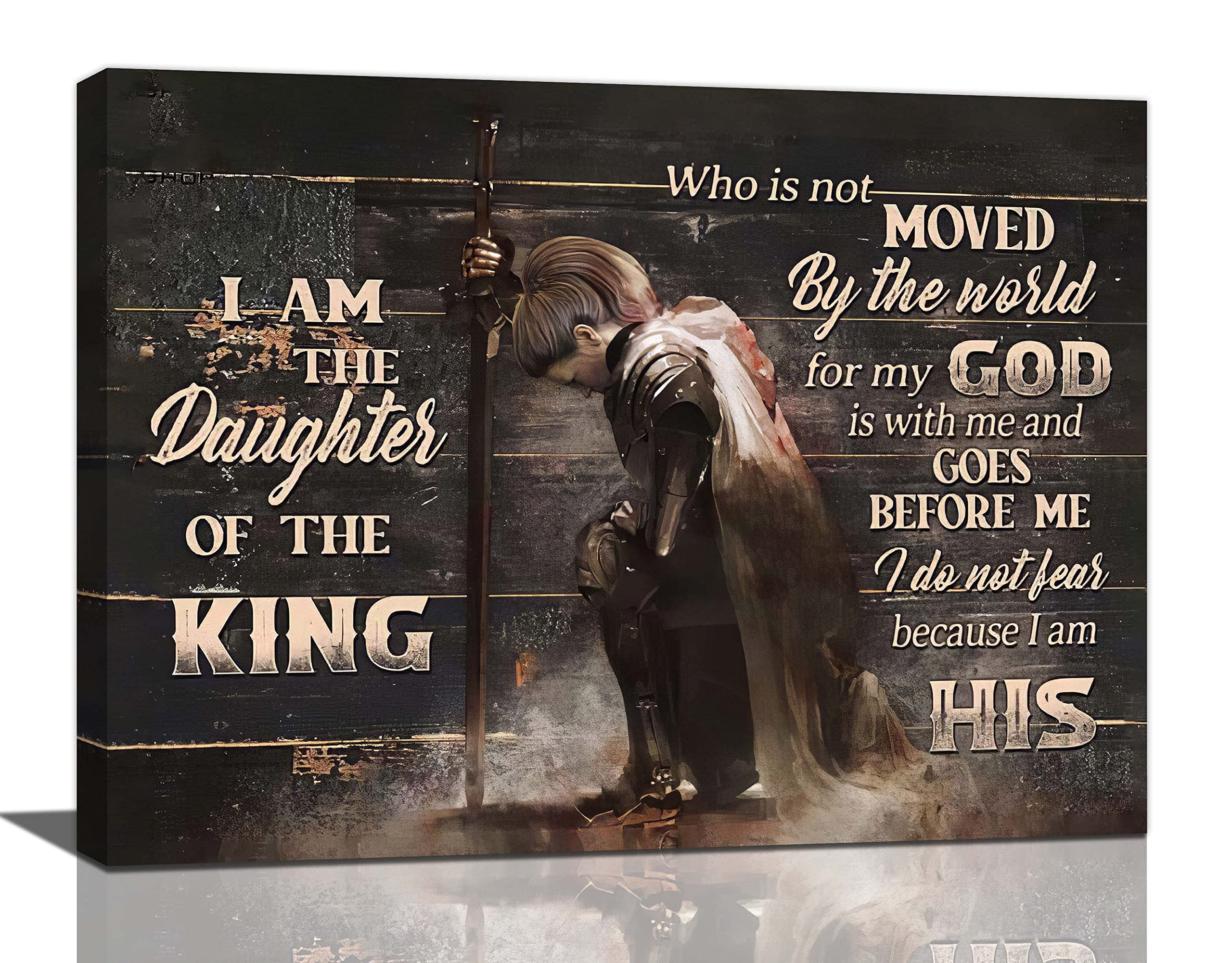 Taimeng Warrior Motivational Wall Art Scripture Bible Verses Pictures Christian Decor For Women Girls Quotes Canvas Prints Paint