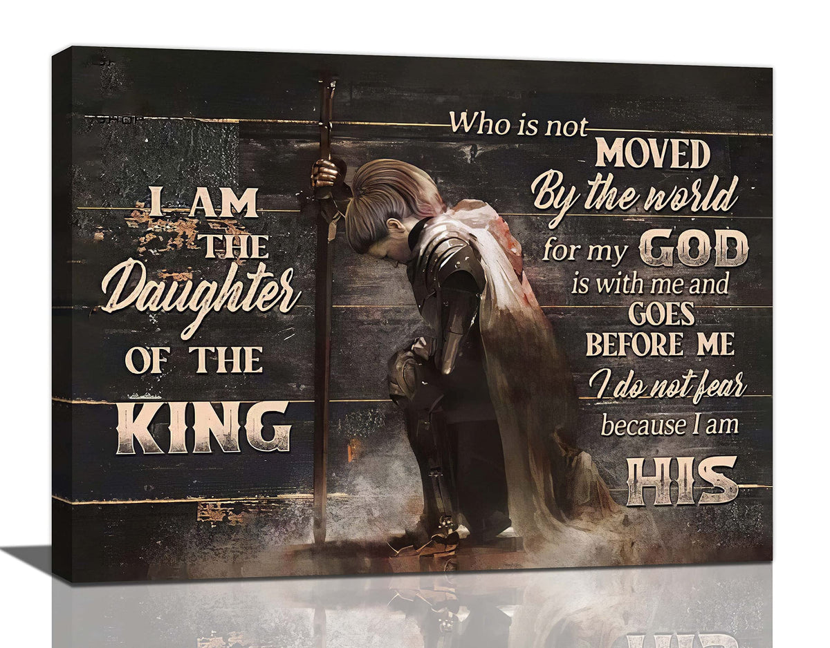 Taimeng Warrior Motivational Wall Art Scripture Bible Verses Pictures Christian Decor For Women Girls Quotes Canvas Prints Paint